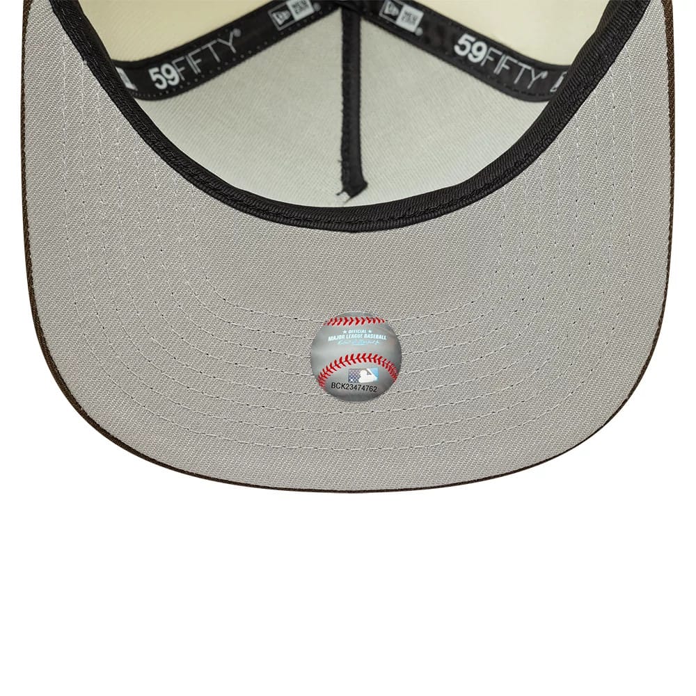 Boston Red Sox MLB Cream 59FIFTY A-Frame Fitted Cap - Image 2