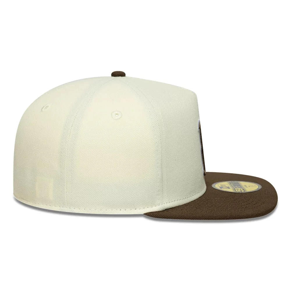 Boston Red Sox MLB Cream 59FIFTY A-Frame Fitted Cap - Image 7