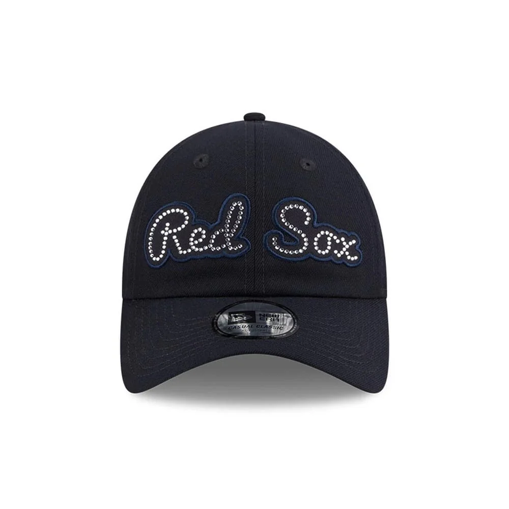 Boston Red Sox MLB Rhinestone Navy Casual Classic Adjustable Cap - Image 3