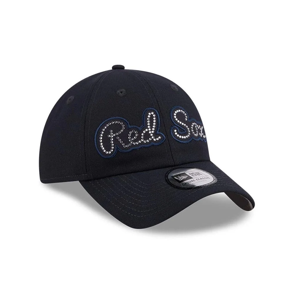 Boston Red Sox MLB Rhinestone Navy Casual Classic Adjustable Cap - Image 4