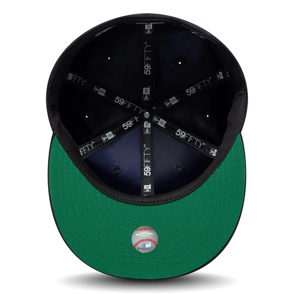 Boston Red Sox MLB Sidepatch Satin Lined Navy 59FIFTY Fitted Cap - Image 2