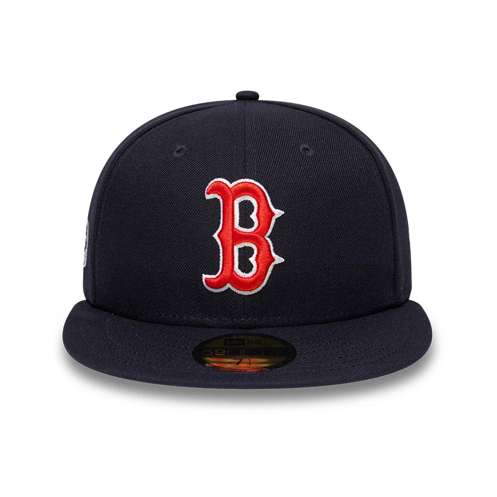 Boston Red Sox MLB Sidepatch Satin Lined Navy 59FIFTY Fitted Cap - Image 3