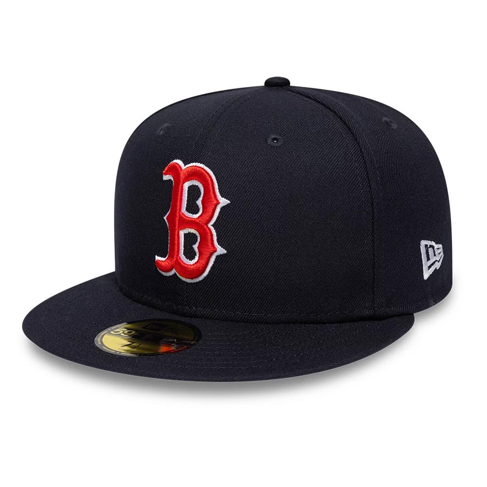 Boston Red Sox MLB Sidepatch Satin Lined Navy 59FIFTY Fitted Cap - Image 4