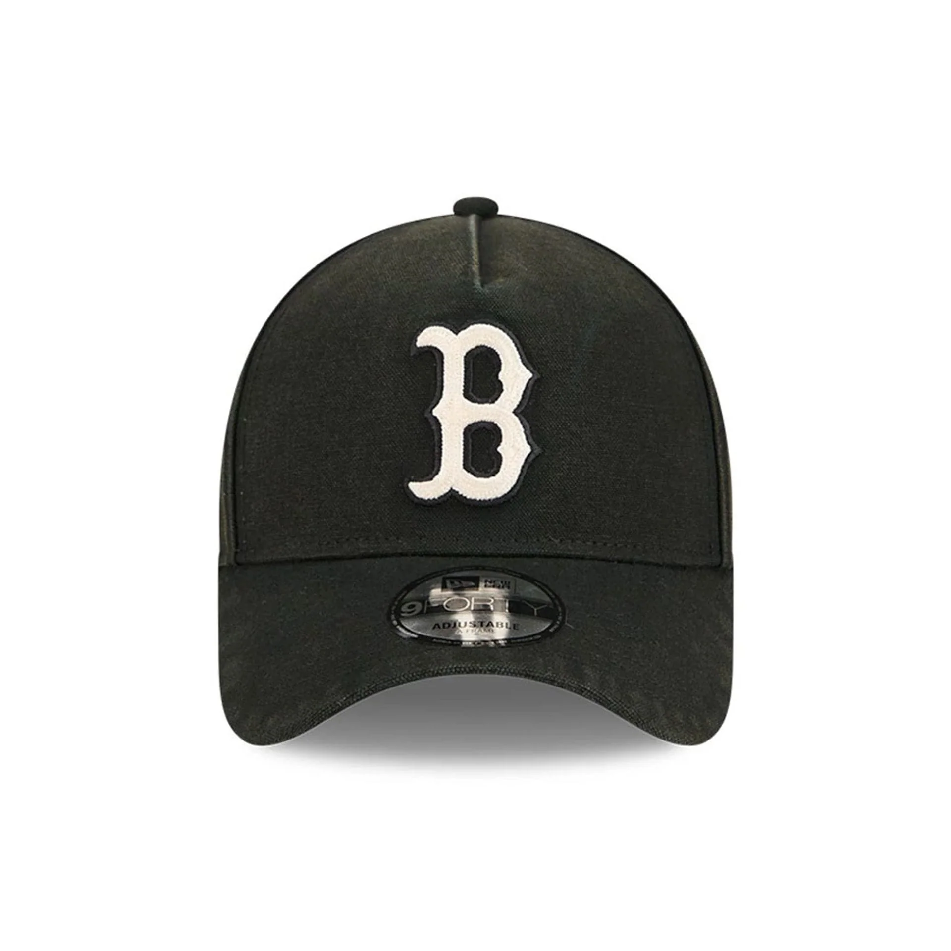Boston Red Sox MLB Washed Canvas Black 9FORTY A-Frame Adjustable Cap - Image 2