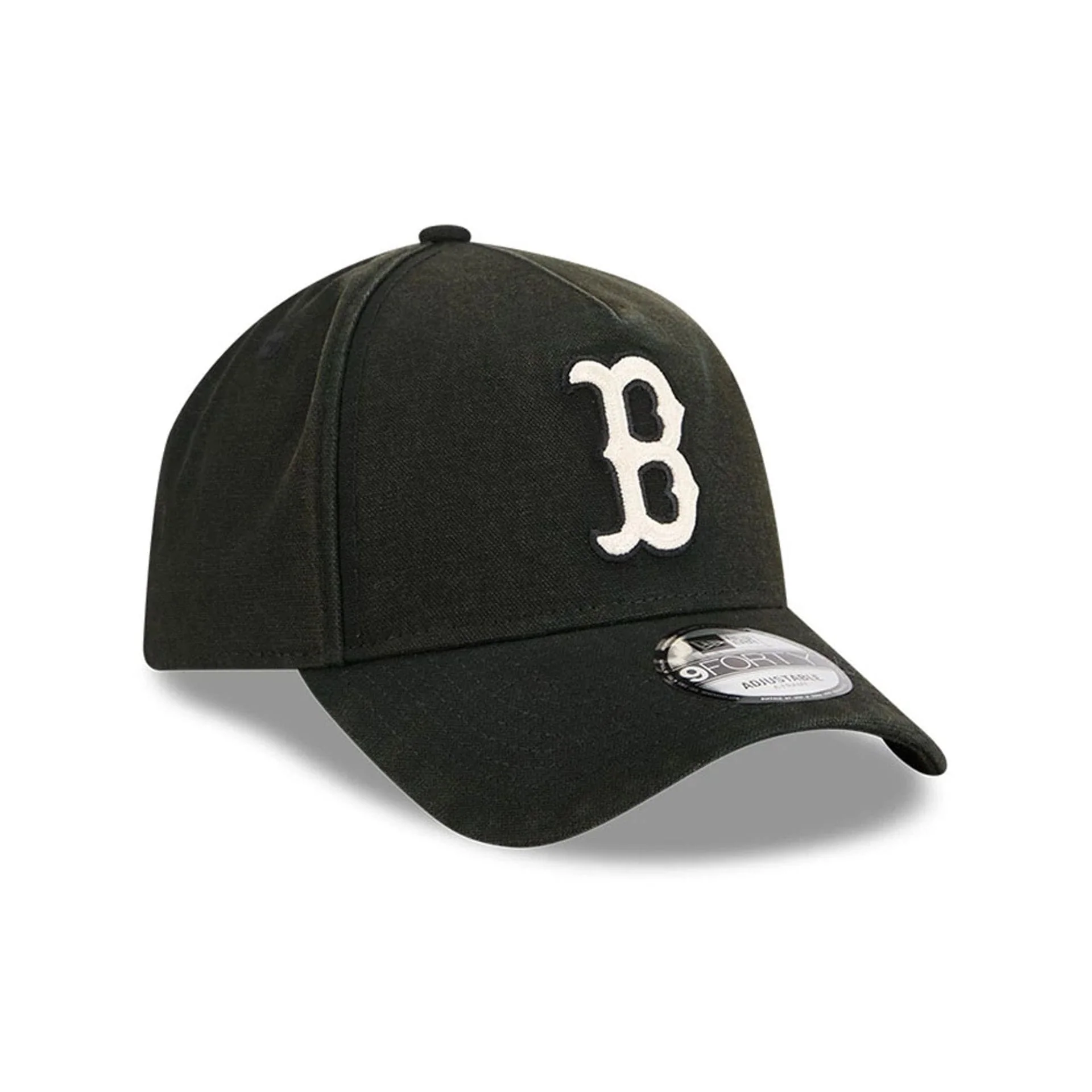 Boston Red Sox MLB Washed Canvas Black 9FORTY A-Frame Adjustable Cap - Image 3