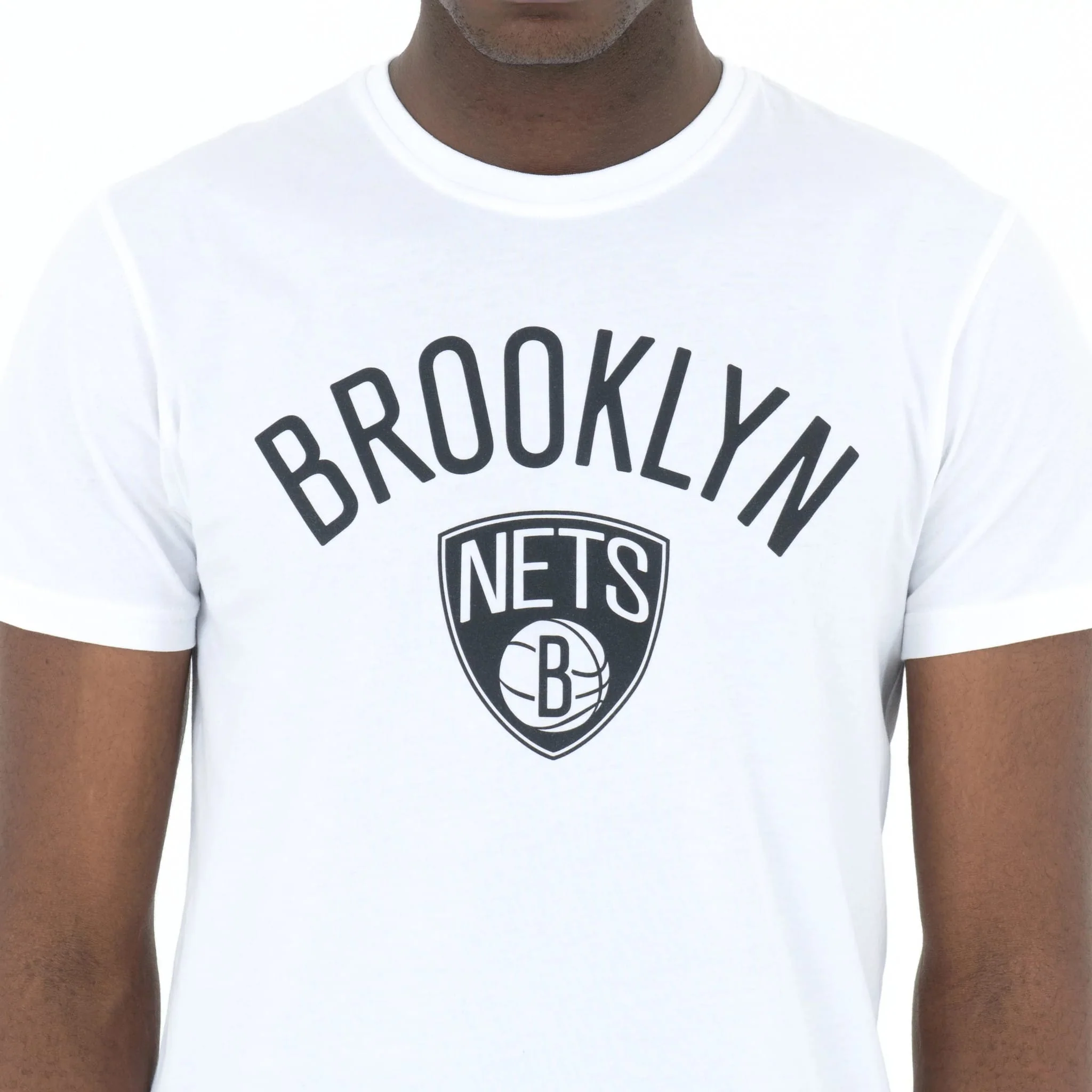 Brooklyn Nets NBA Regular White T-Shirt - Image 3