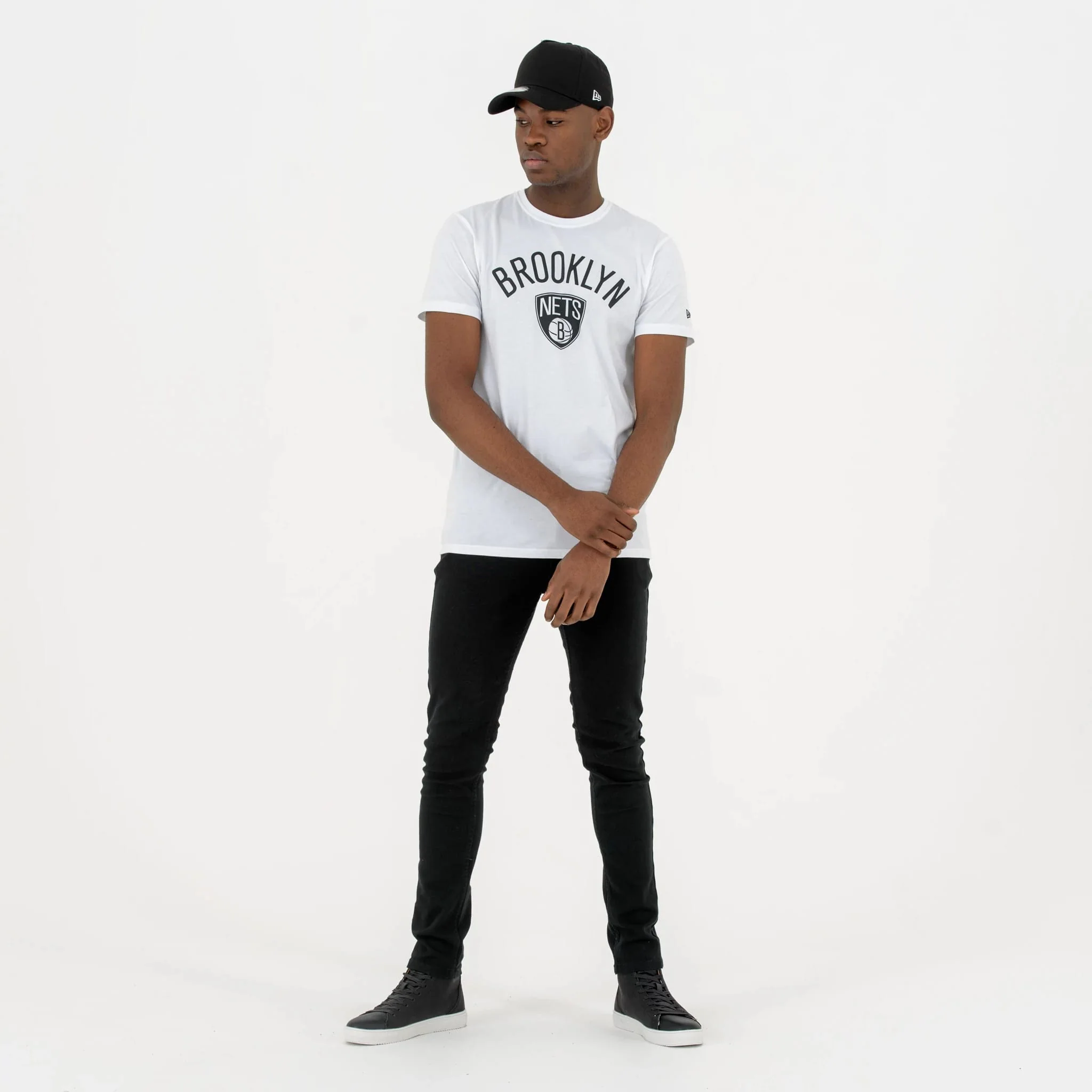 Brooklyn Nets NBA Regular White T-Shirt - Image 5
