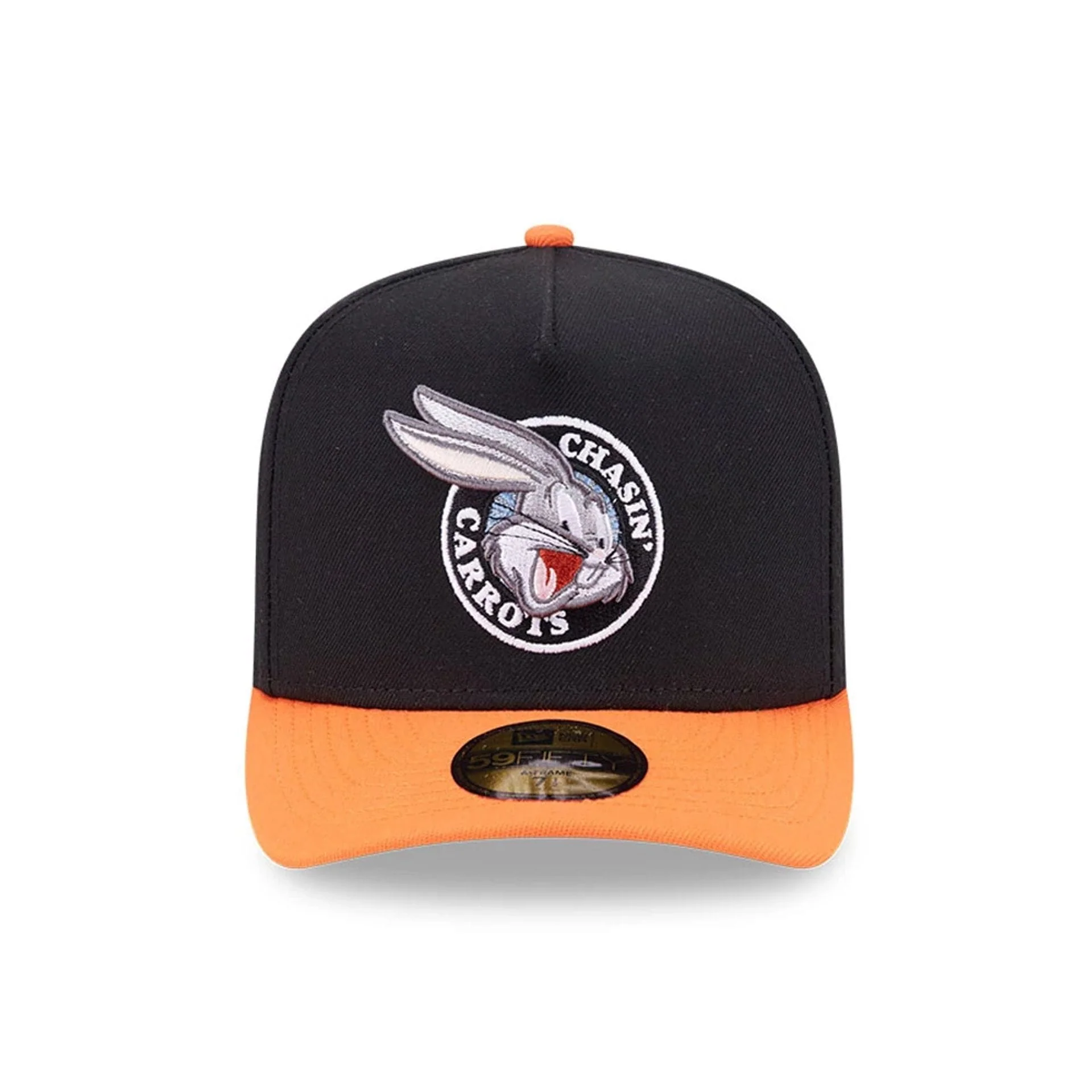 Bugs Bunny Looney Tunes Chasin Carrots Black 59FIFTY A-Frame Fitted Cap - Image 3