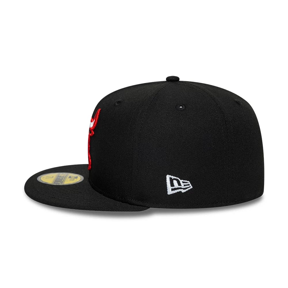 Bulls NBA Hardwood Classic Black 59FIFTY Fitted Cap - Image 6