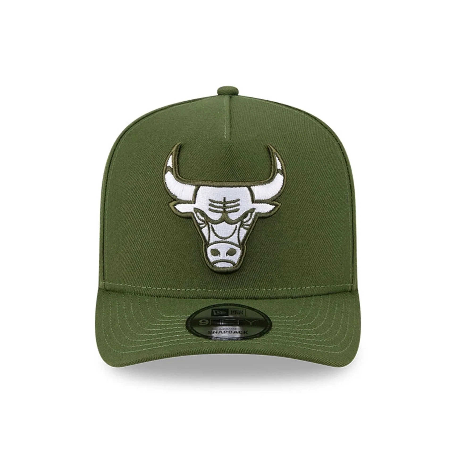 Bulls NBA Rifle Green 9FIFTY A-Frame Snapback Adjustable Cap - Image 3