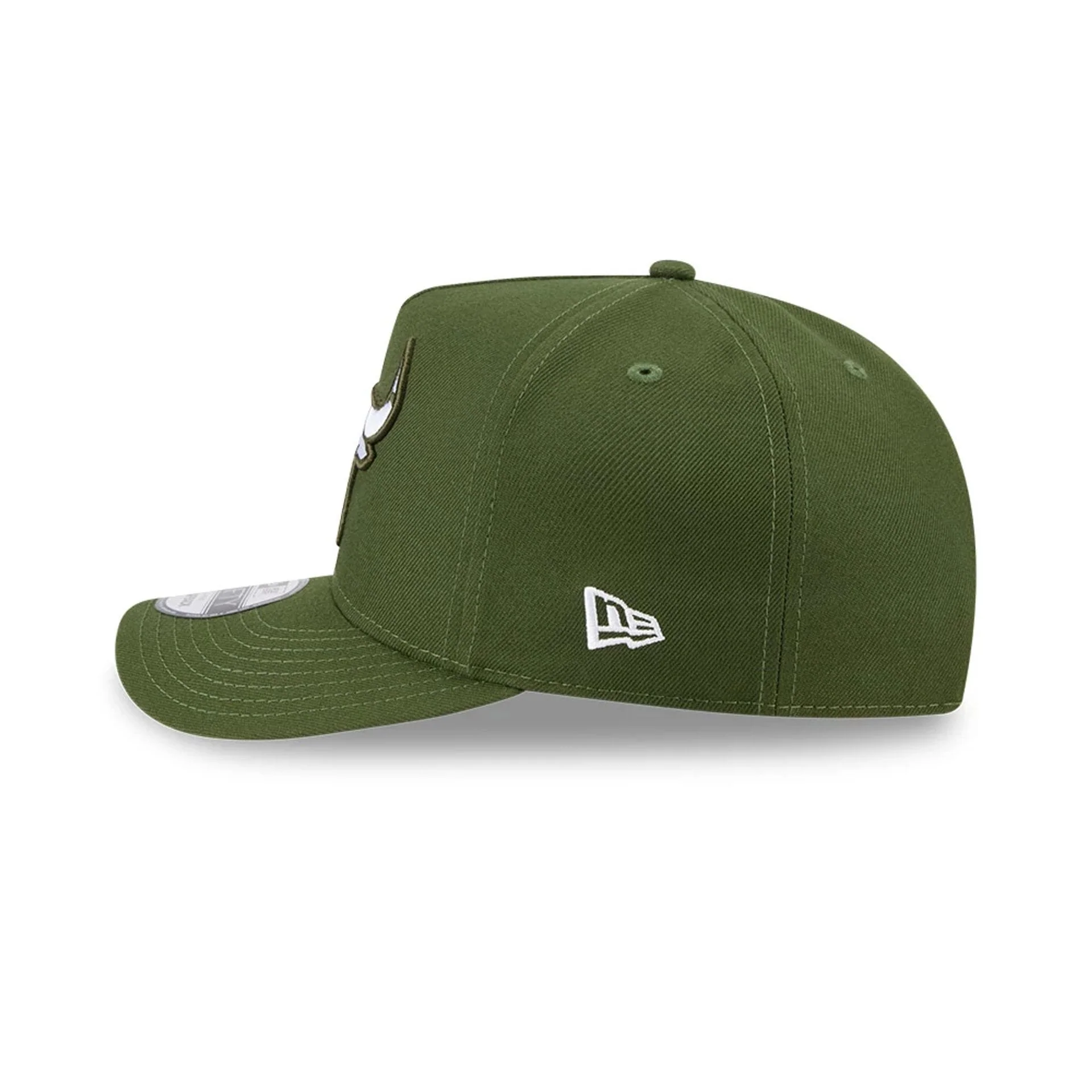 Bulls NBA Rifle Green 9FIFTY A-Frame Snapback Adjustable Cap - Image 5
