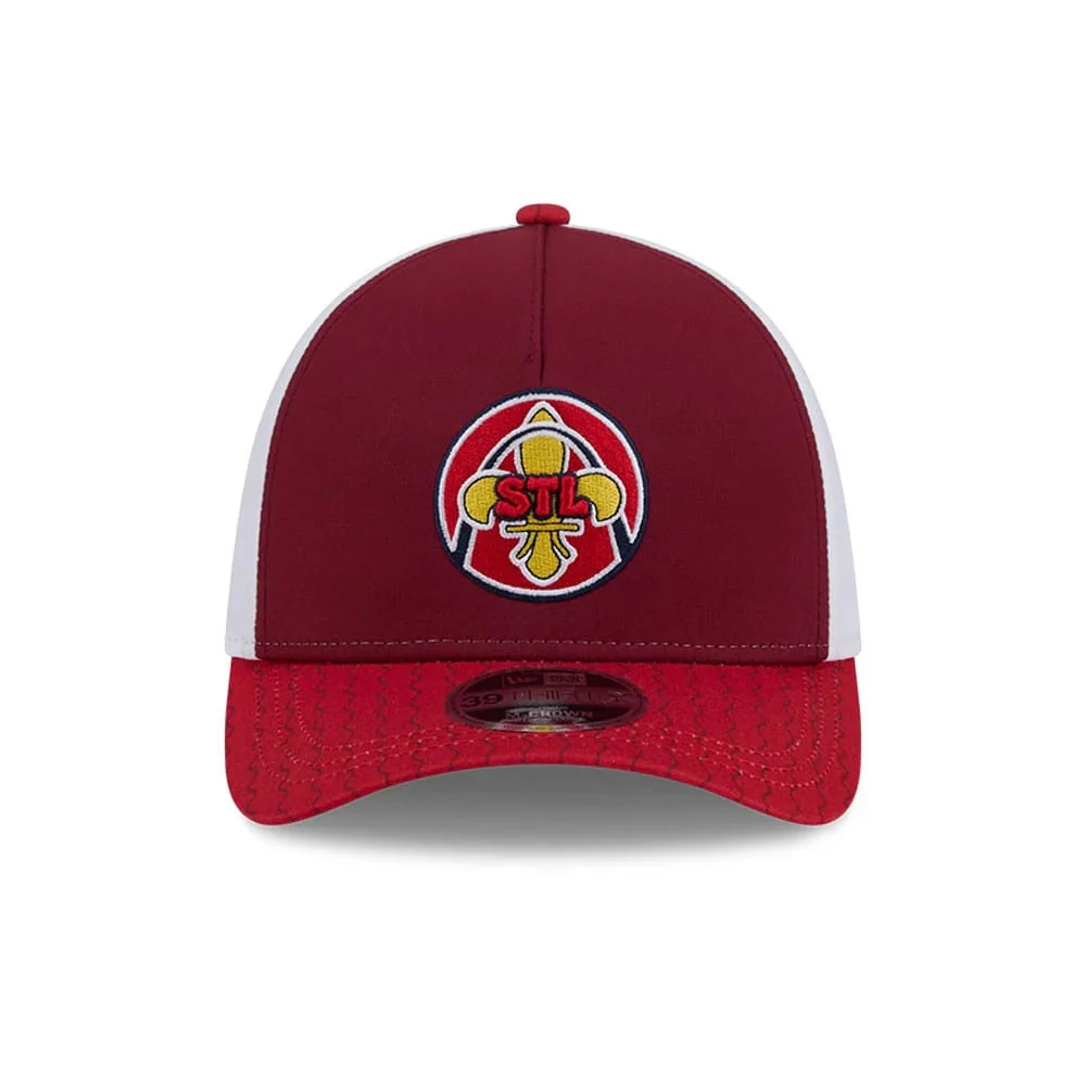 Cardinals MLB City Connect Red 39THIRTY M-Crown A-Frame Stretch Fit Cap - Image 3