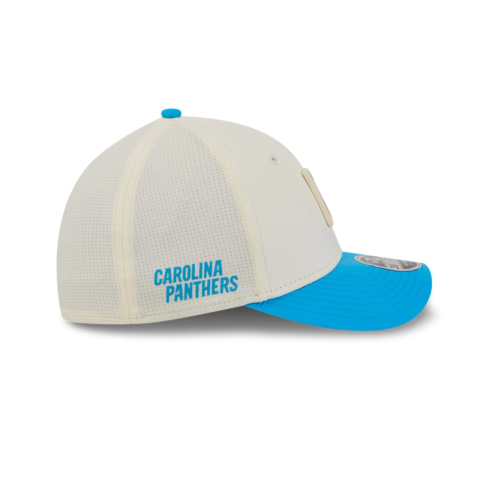 Carolina Panthers NFL Training 2026 White 39THIRTY M-Crown Stretch Fit Cap - Image 4