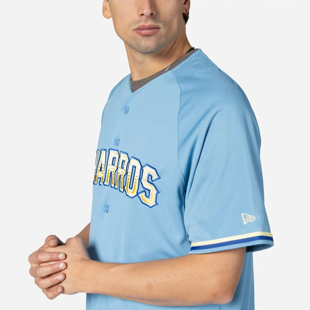 Charros De Jalisco Mexico LMB On Field Pastel Blue On-Field Jersey - Image 5