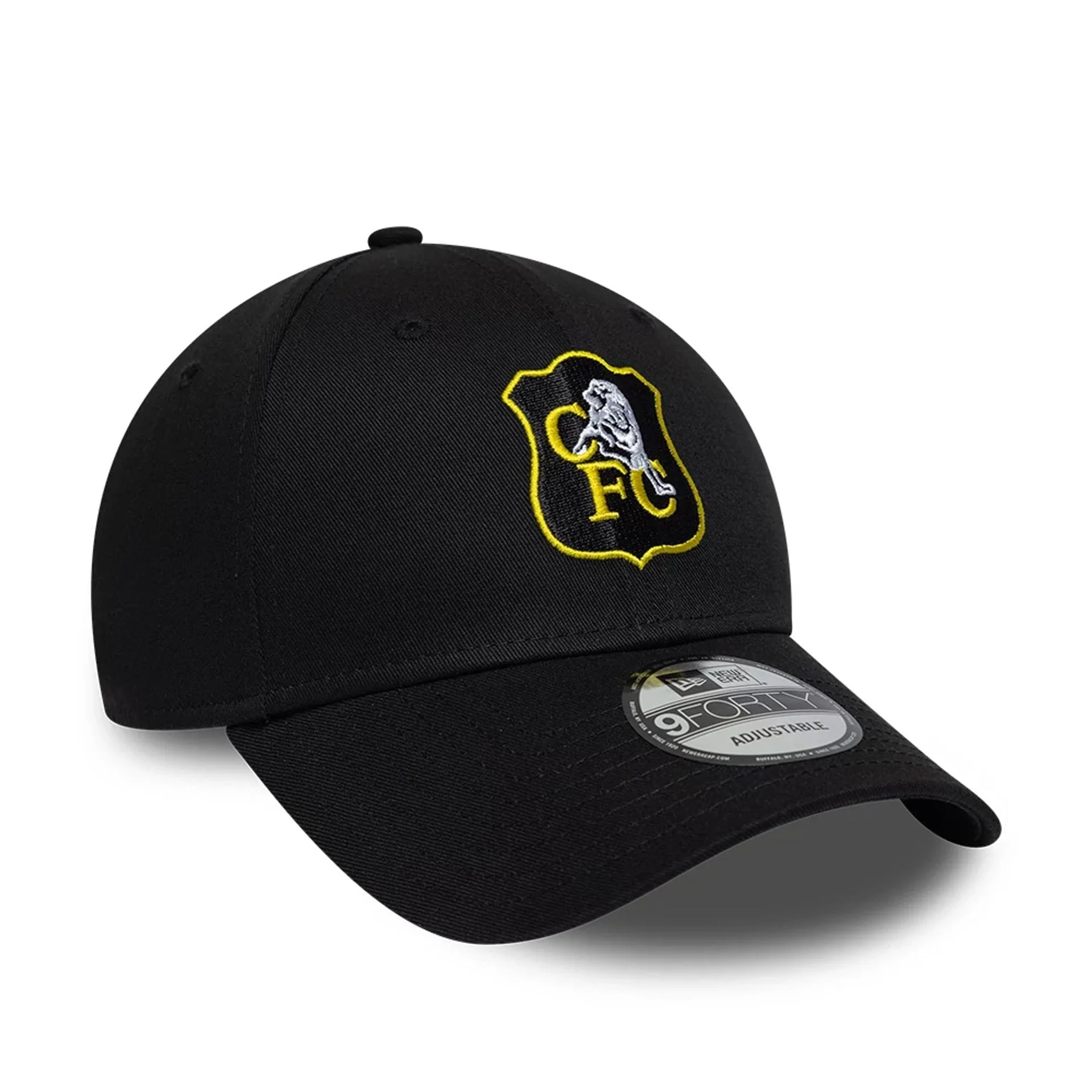 Chelsea FC Lion Crest Retro Goal Keeper Black 9FORTY Adjustable Cap - Image 3