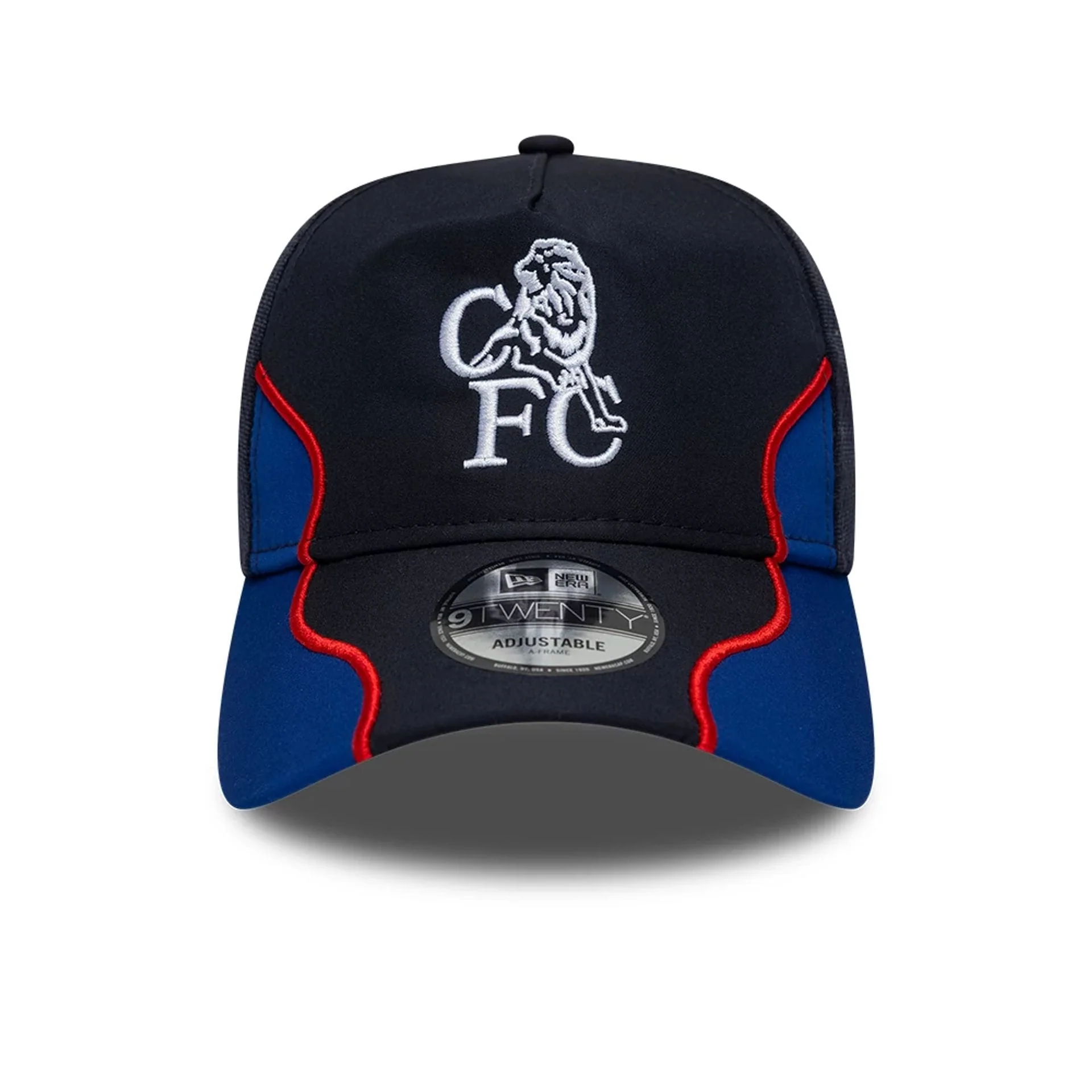 Chelsea FC Retro Goal Keeper Navy 9TWENTY A-Frame Adjustable Cap - Image 2