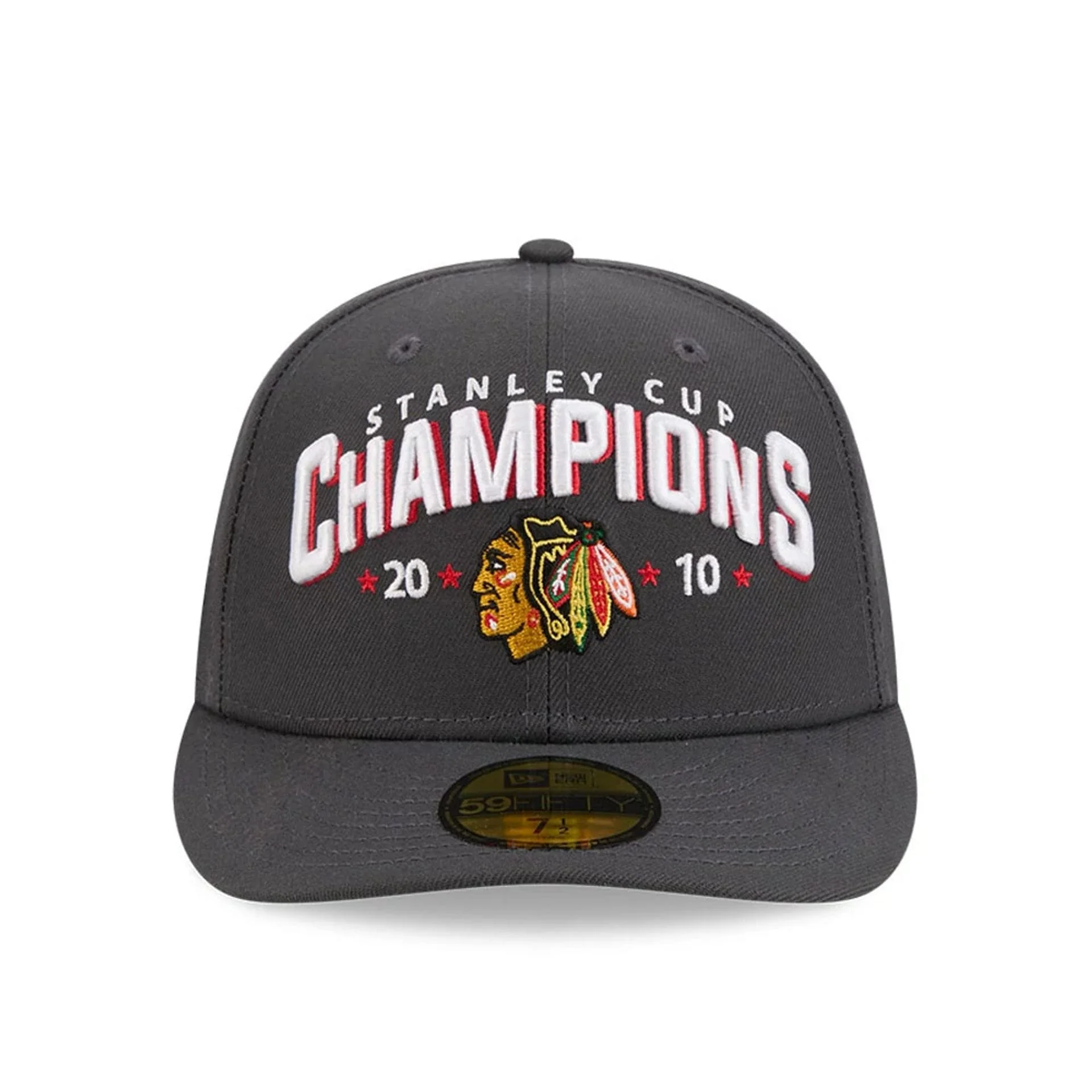Chicago Blackhawks NHL Stanley Cup Champions Dark Grey 59FIFTY Fitted Cap - Image 3