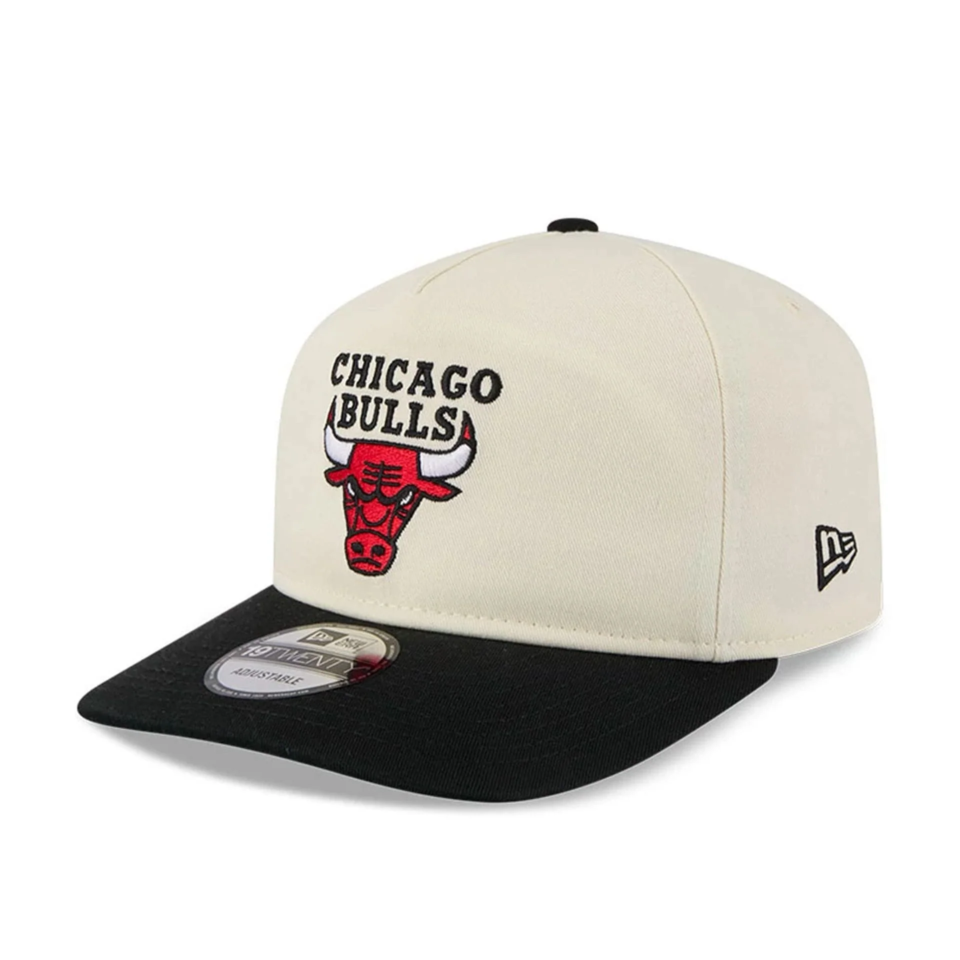Chicago Bulls NBA 2 Tone Washed Cream 19TWENTY Adjustable Cap
