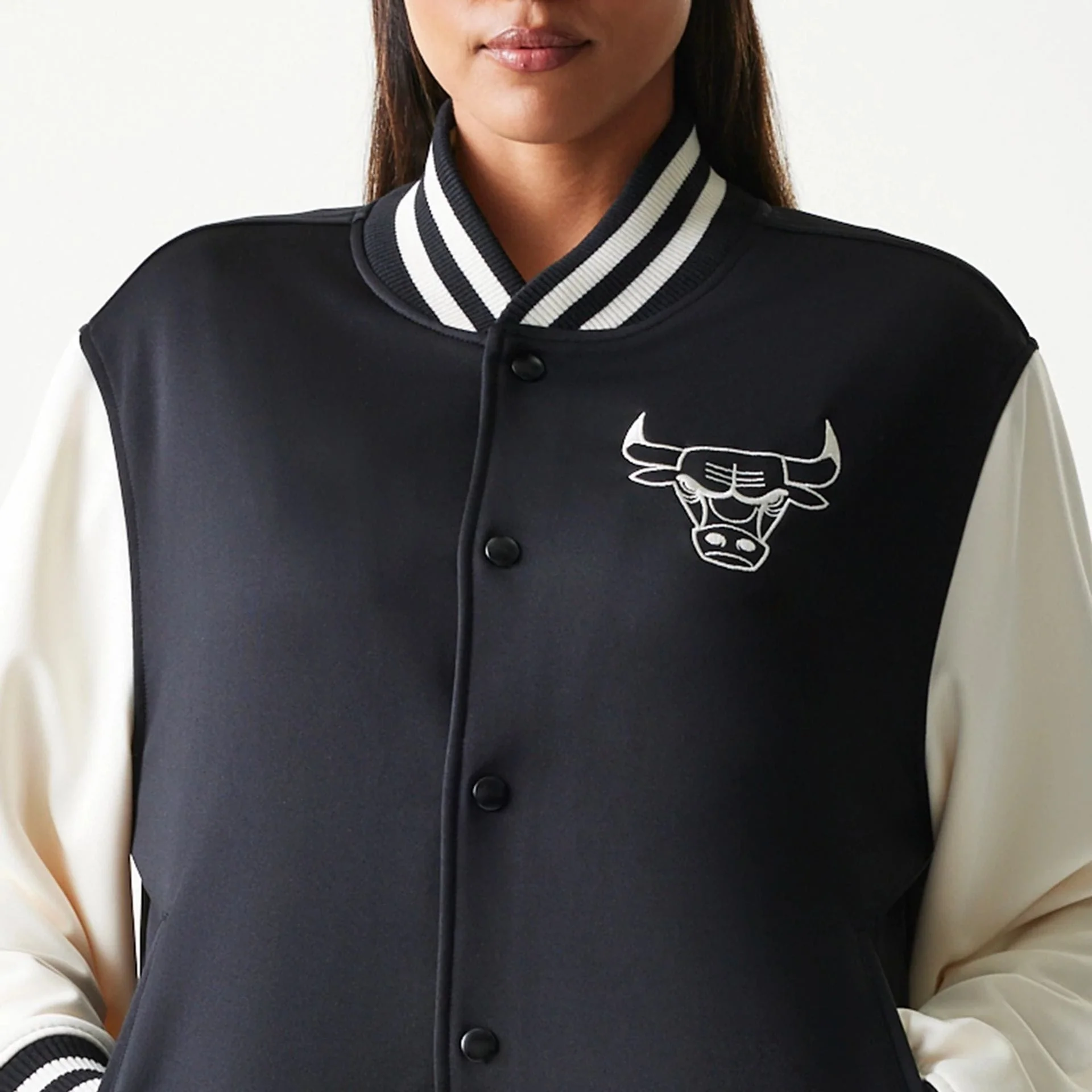 Chicago Bulls NBA Black Bomber Jacket - Image 5