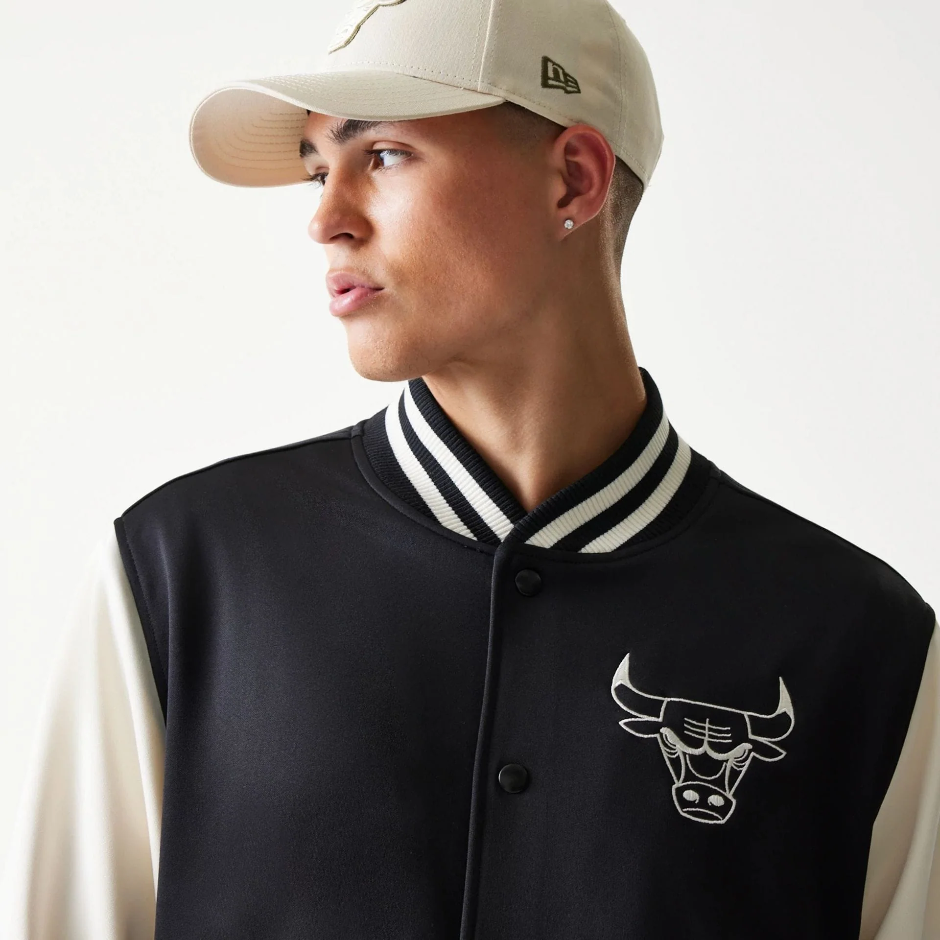 Chicago Bulls NBA Black Bomber Jacket - Image 6