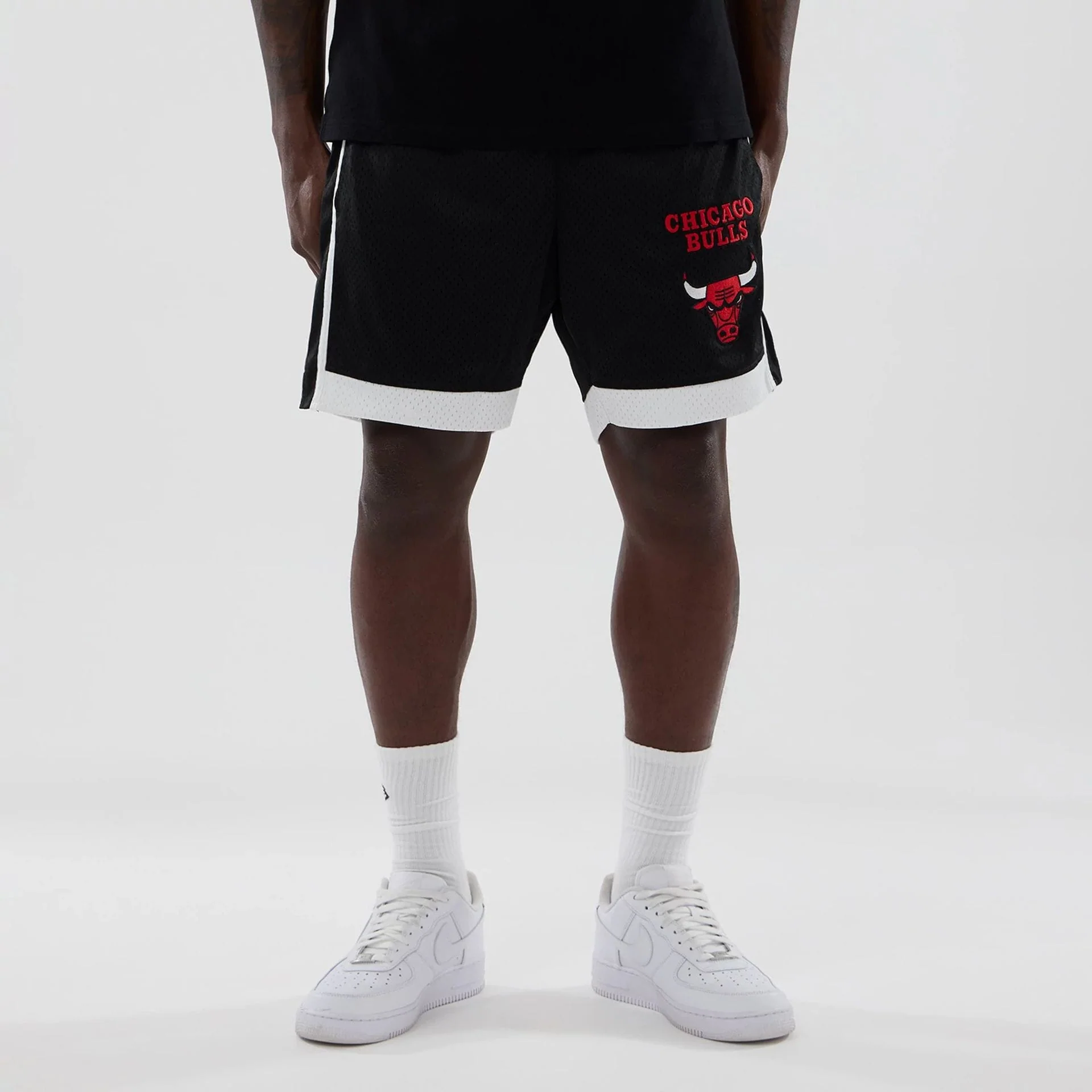 Chicago Bulls NBA Black Mesh Shorts
