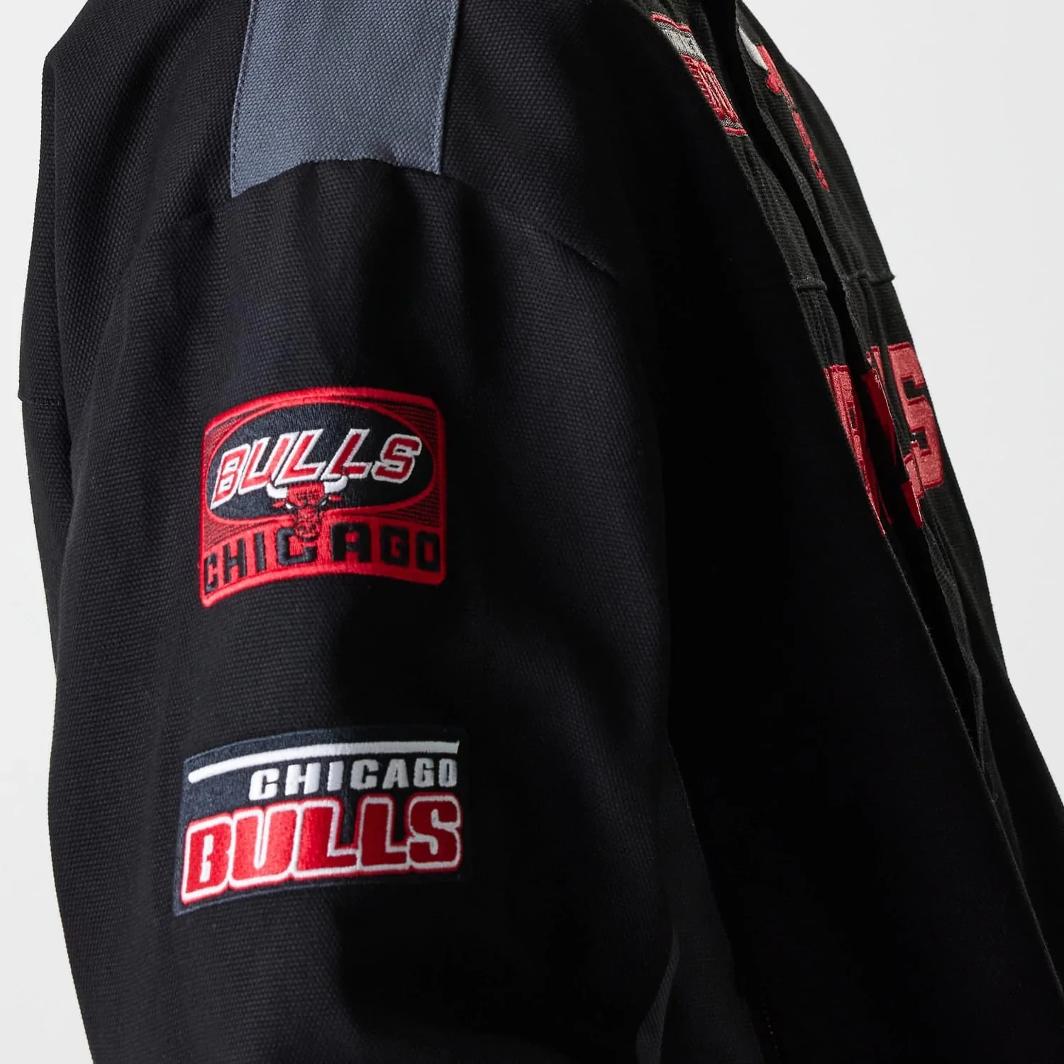 Chicago Bulls NBA Black Motorsports Jacket - Image 4