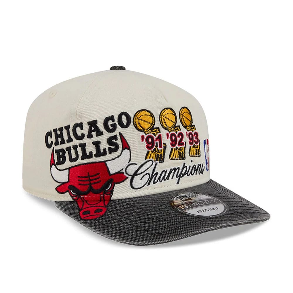 Chicago Bulls NBA Hardwood Classic Cream 19TWENTY Adjustable Cap