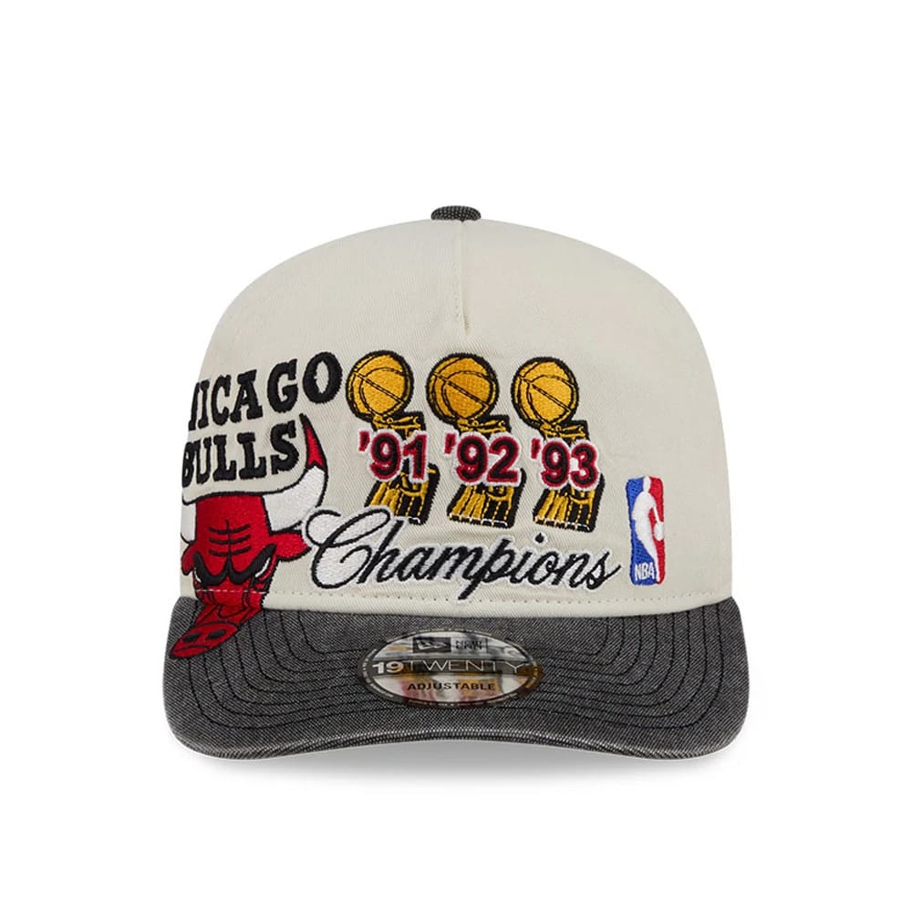 Chicago Bulls NBA Hardwood Classic Cream 19TWENTY Adjustable Cap - Image 3