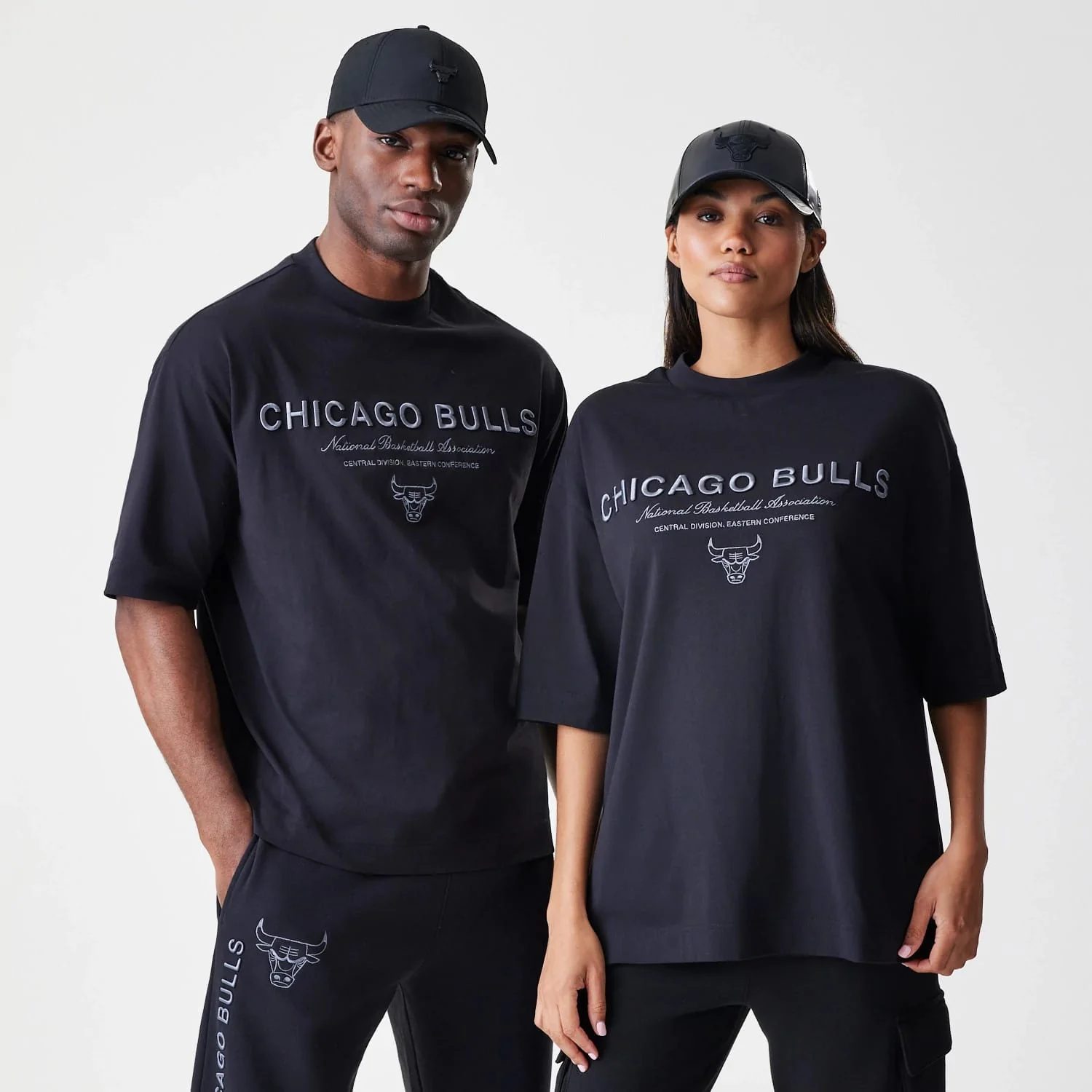 Chicago Bulls NBA Linear Black T-Shirt