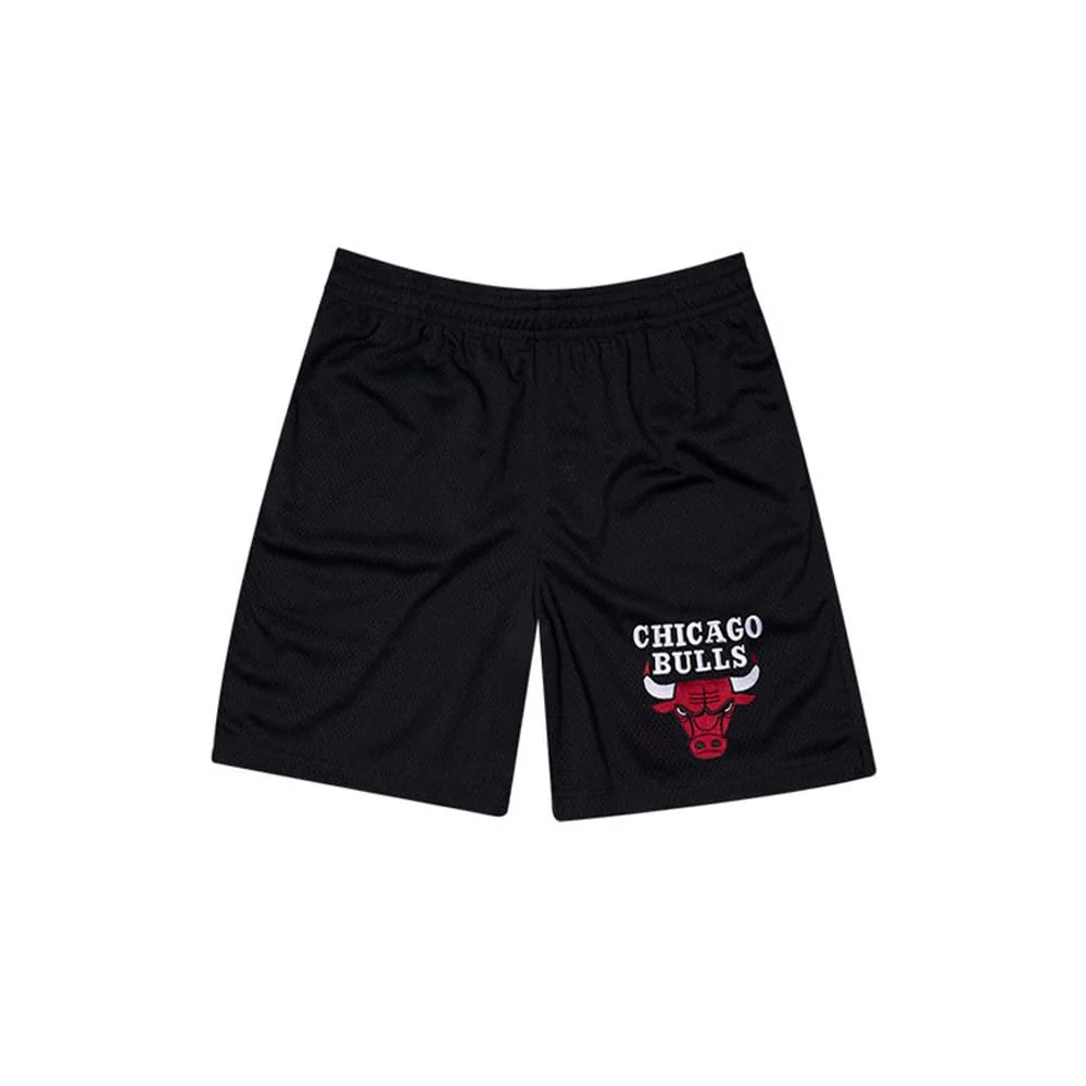 Chicago Bulls NBA Mesh Black Oversized Shorts
