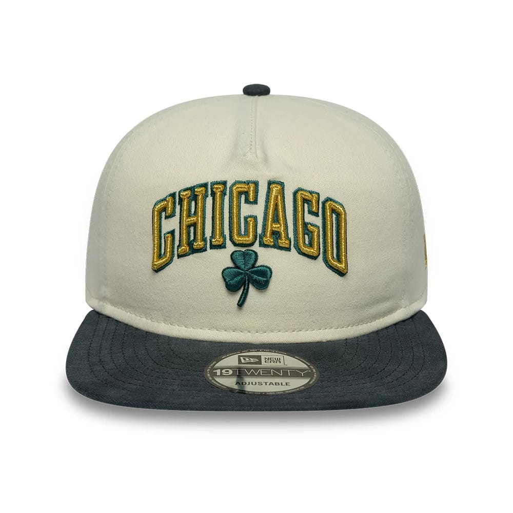 Chicago Bulls NBA Metallic Logo Cream 19TWENTY Adjustable Cap - Image 3