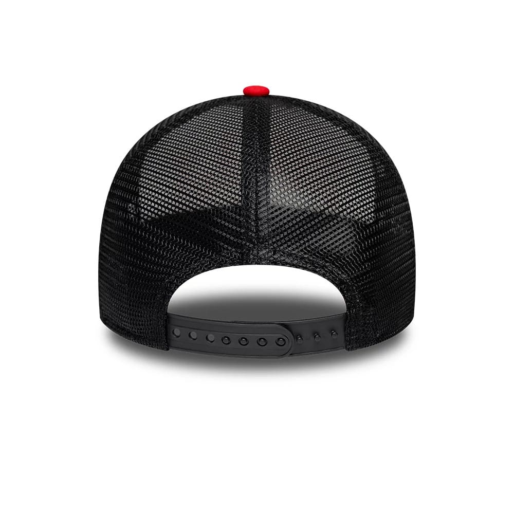 Chicago Bulls Youth NBA Retro Red 9FORTY A-Frame Trucker Cap - Image 6