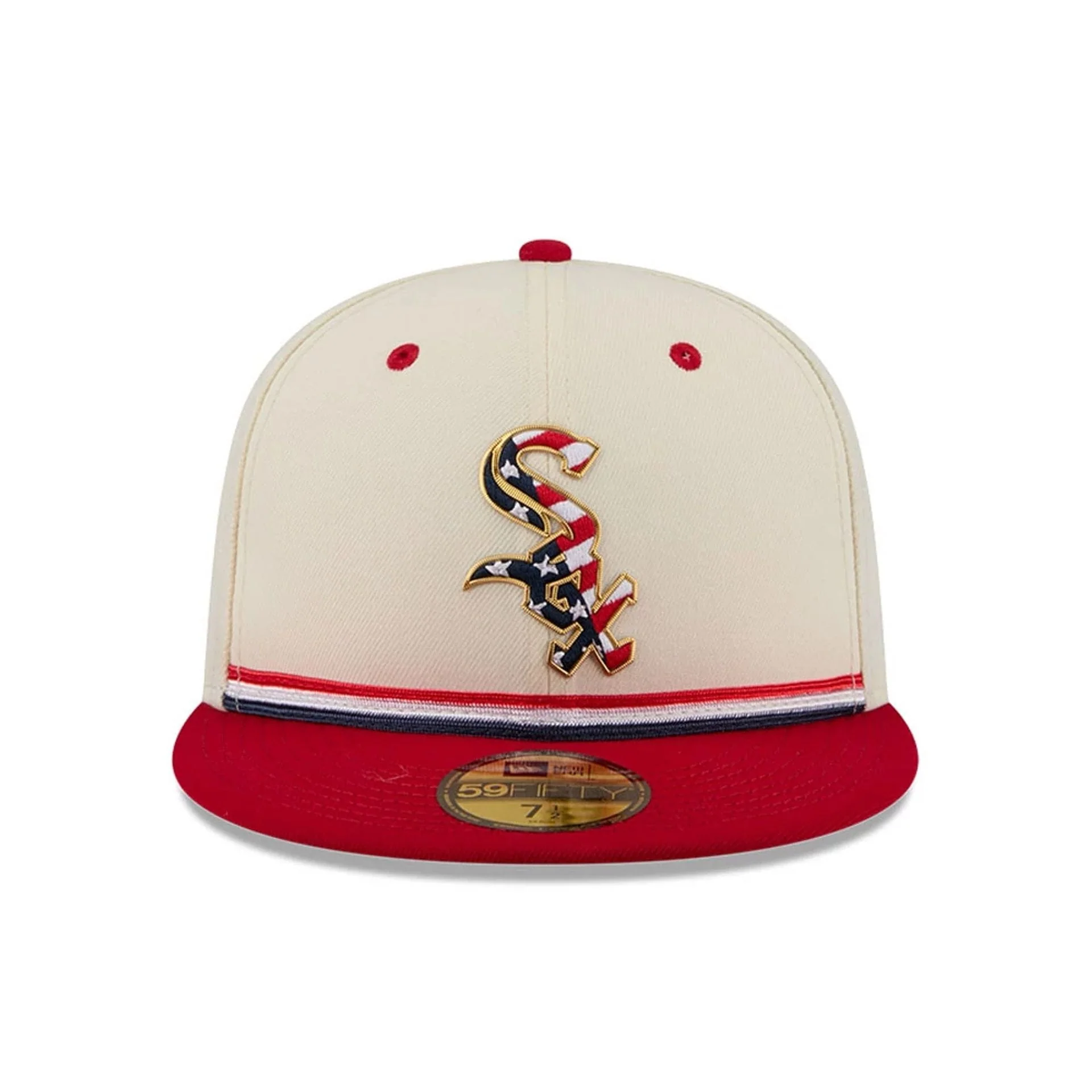 Chicago White Sox MLB 4th Of July 2026 Cream 59FIFTY Fitted Cap - Image 3