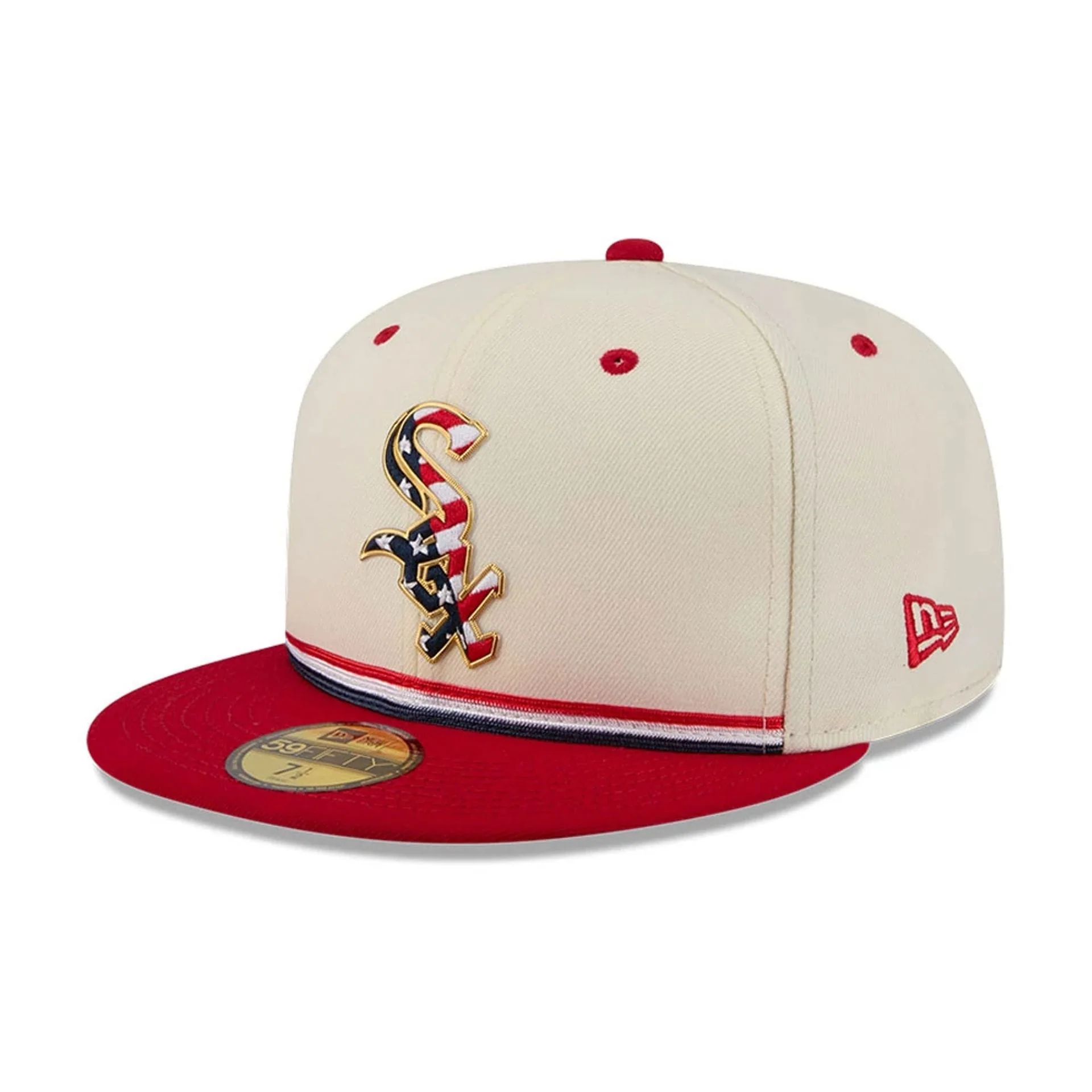 Chicago White Sox MLB 4th Of July 2026 Cream 59FIFTY Fitted Cap - Image 4