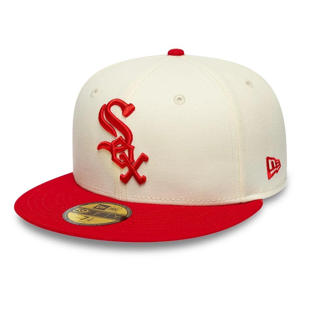 Chicago White Sox MLB Chrome Scarlet Cream 59FIFTY Fitted Cap - Image 3