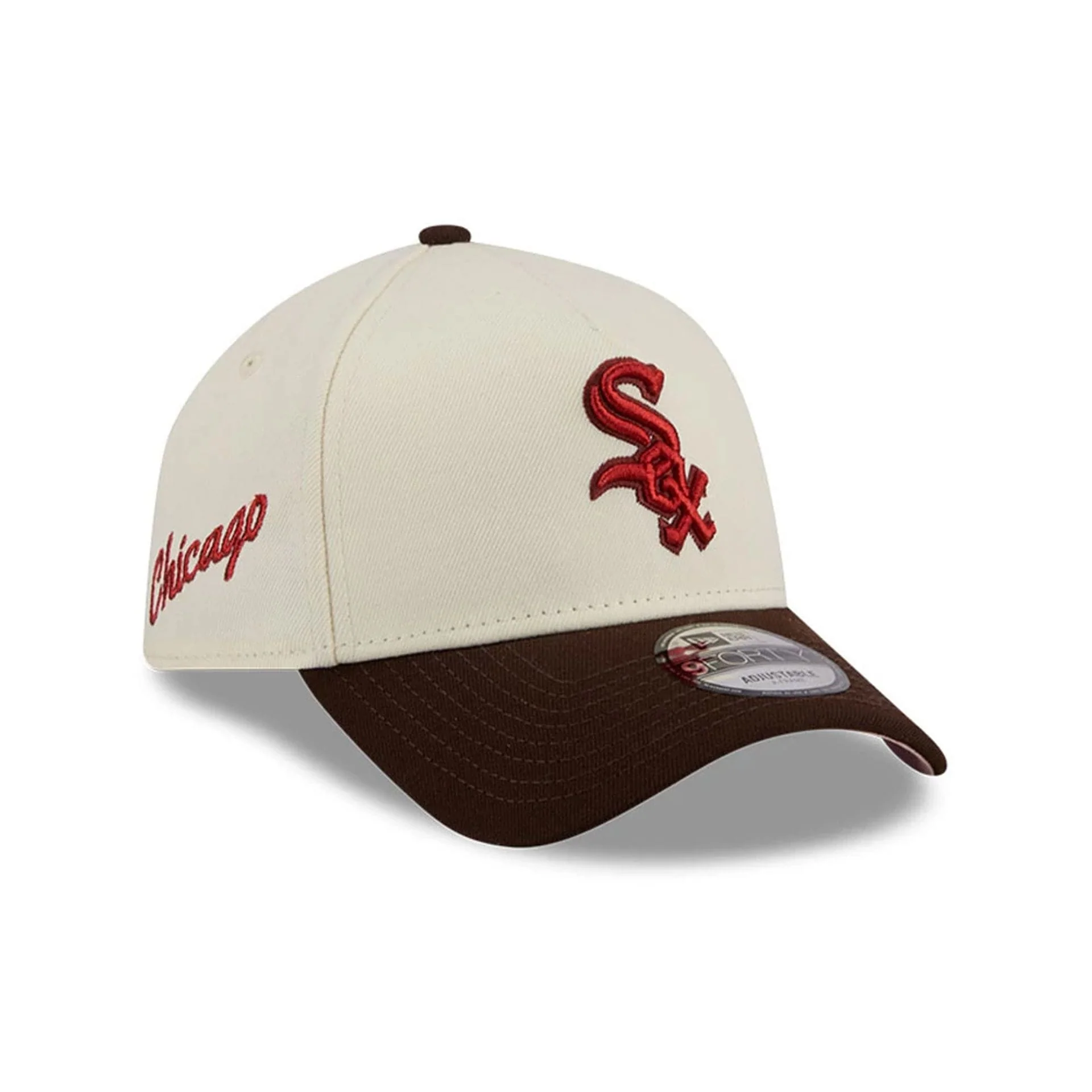 Chicago White Sox MLB City Script Cream 9FORTY A-Frame Adjustable Cap