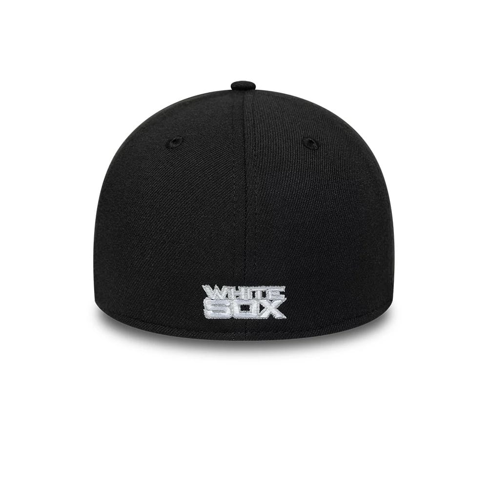 Chicago White Sox MLB Classic Black 39THIRTY Stretch Fit Cap - Image 4