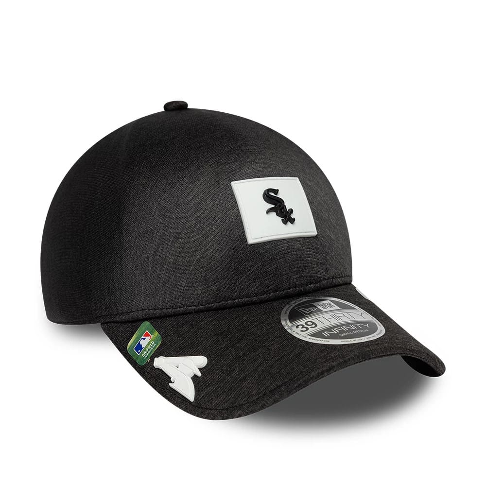 Chicago White Sox MLB Clubhouse Black 39THIRTY Infinity Stretch Fit Cap
