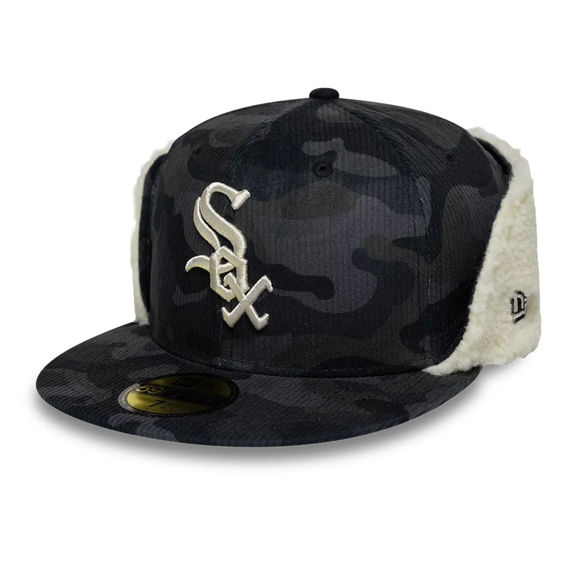 Chicago White Sox MLB Cord Black Downflap 59FIFTY Fitted Cap