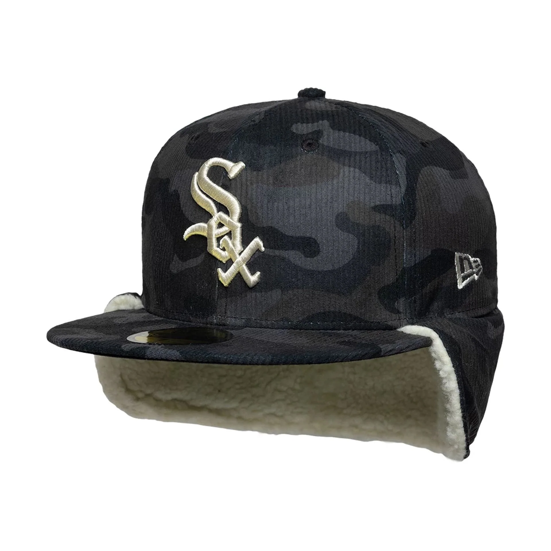 Chicago White Sox MLB Cord Black Downflap 59FIFTY Fitted Cap - Image 5