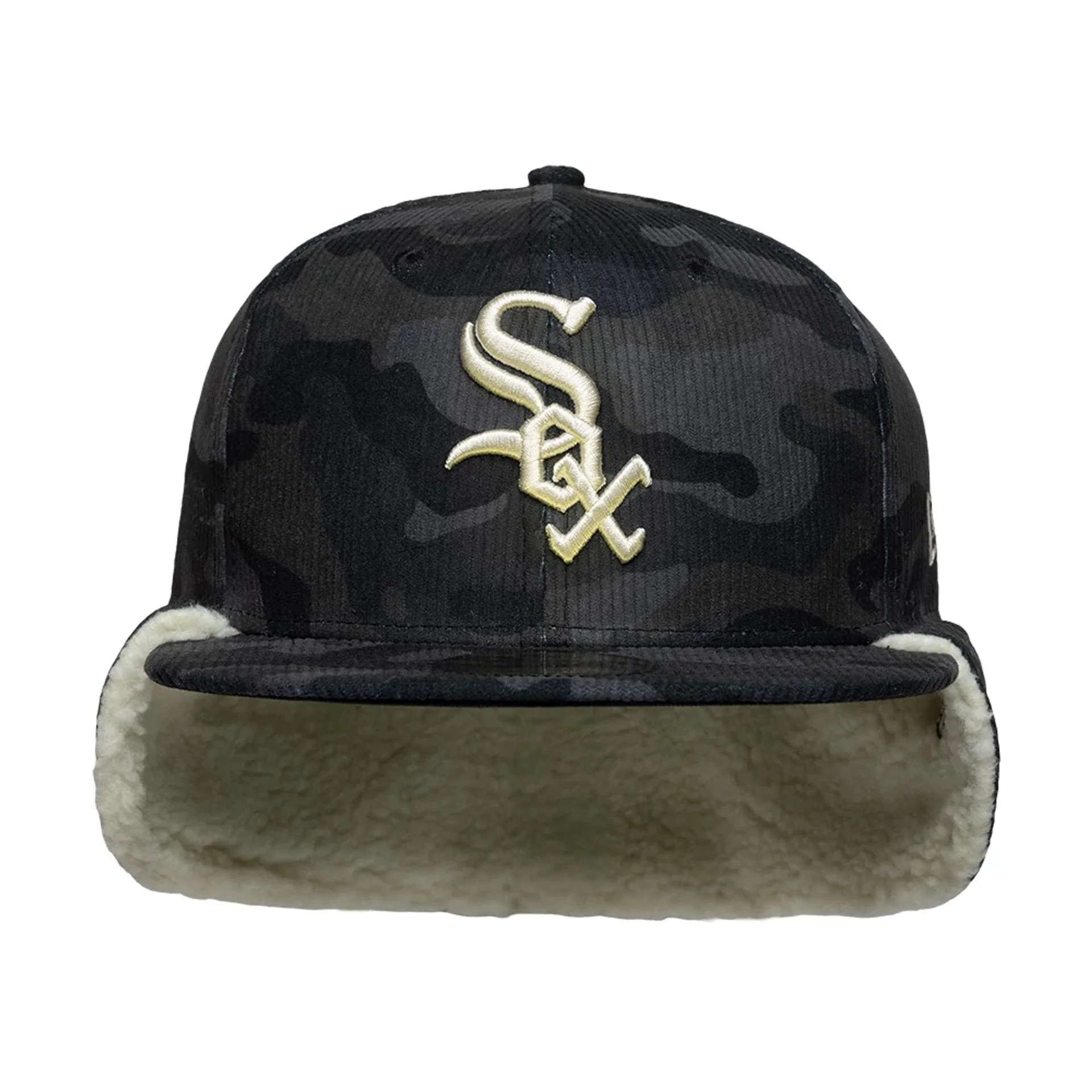 Chicago White Sox MLB Cord Black Downflap 59FIFTY Fitted Cap - Image 6