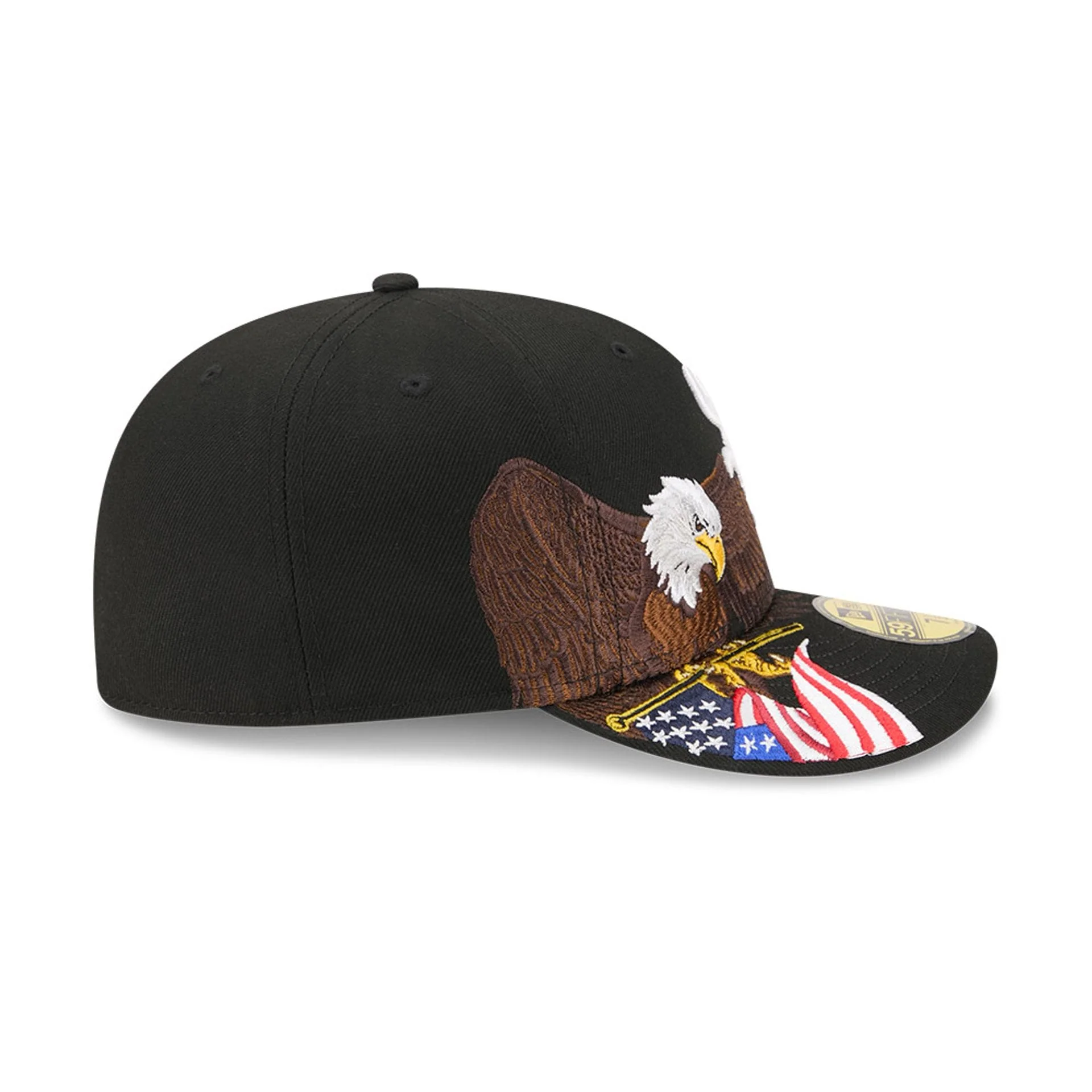 Chicago White Sox MLB Eagle Black 59FIFTY Fitted Cap - Image 5
