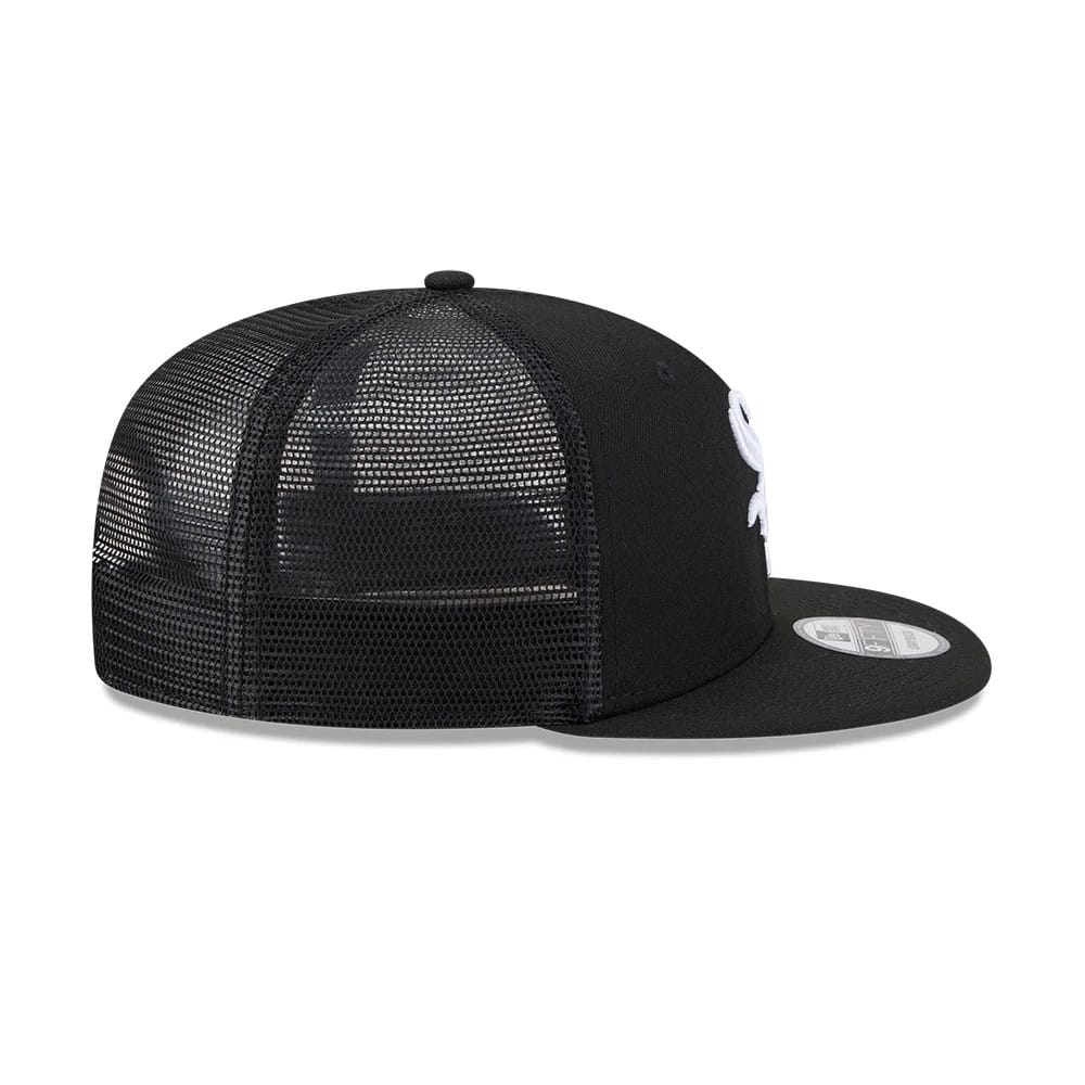 Chicago White Sox MLB Evergreen Black 9FIFTY Trucker Adjustable Cap - Image 7
