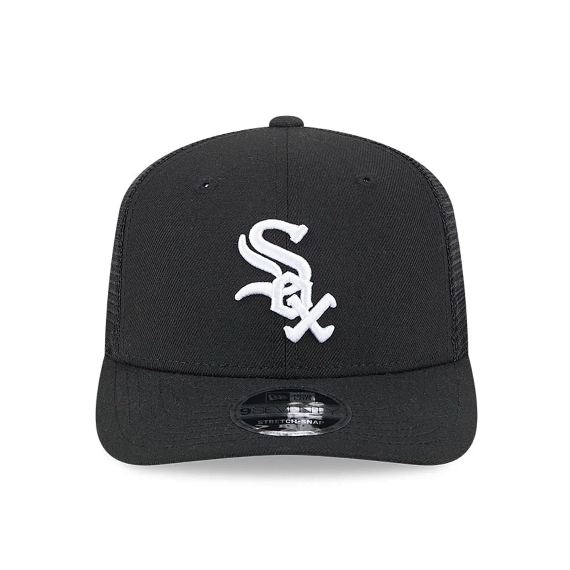 Chicago White Sox MLB Evergreen Black 9SEVENTY Stretch Snap Adjustable Cap - Image 3