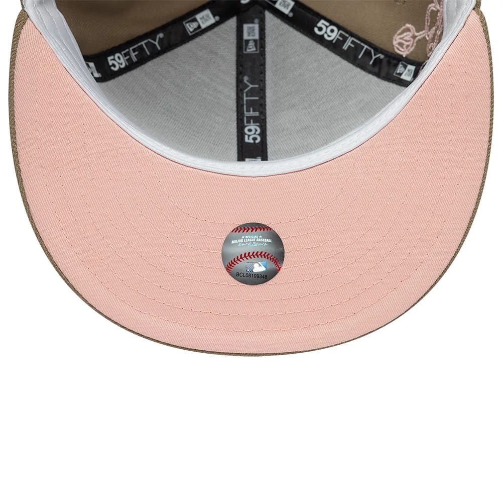 Chicago White Sox MLB Floral Outline Beige 59FIFTY Fitted Cap - Image 2