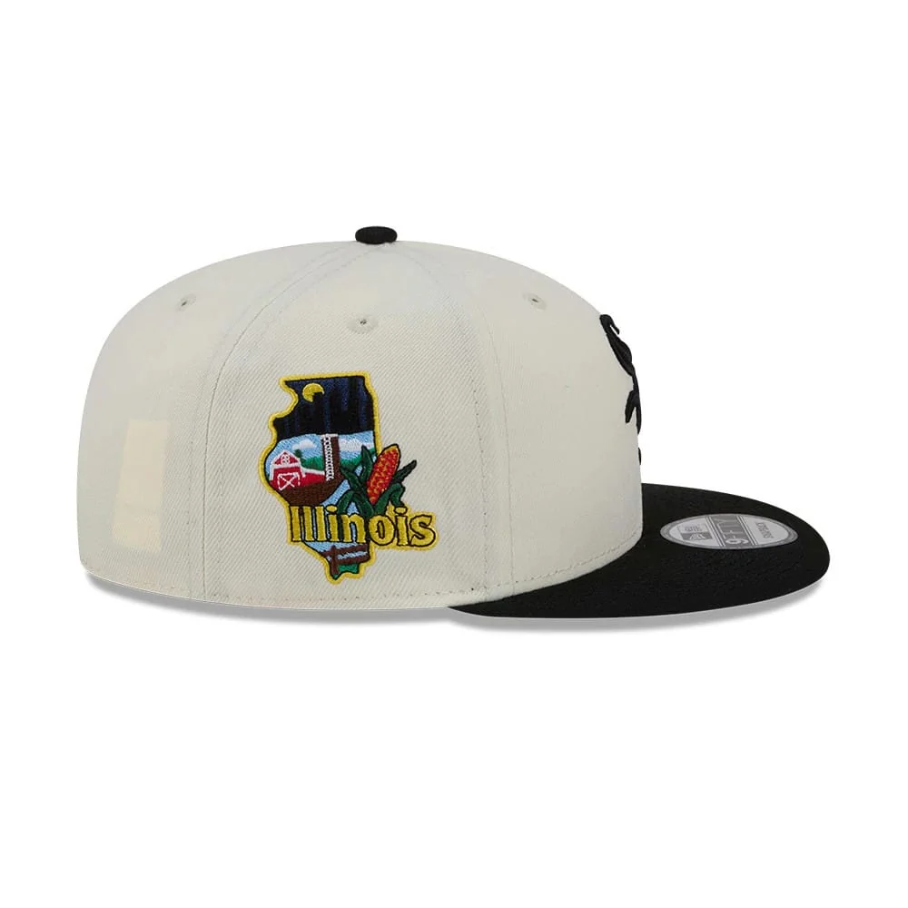 Chicago White Sox MLB Localized White 9FIFTY Snapback Adjustable Cap - Image 5