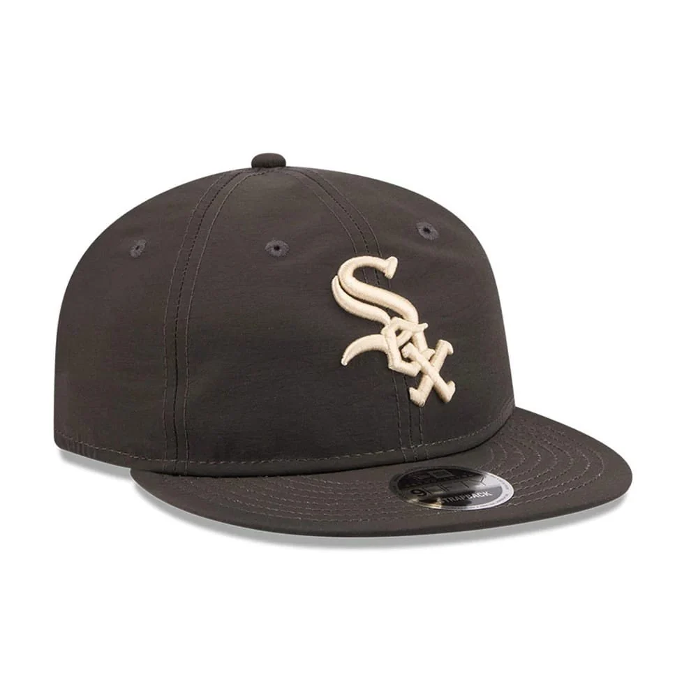 Chicago White Sox MLB Nylon Black Retro Crown 9FIFTY Adjustable Cap - Image 4