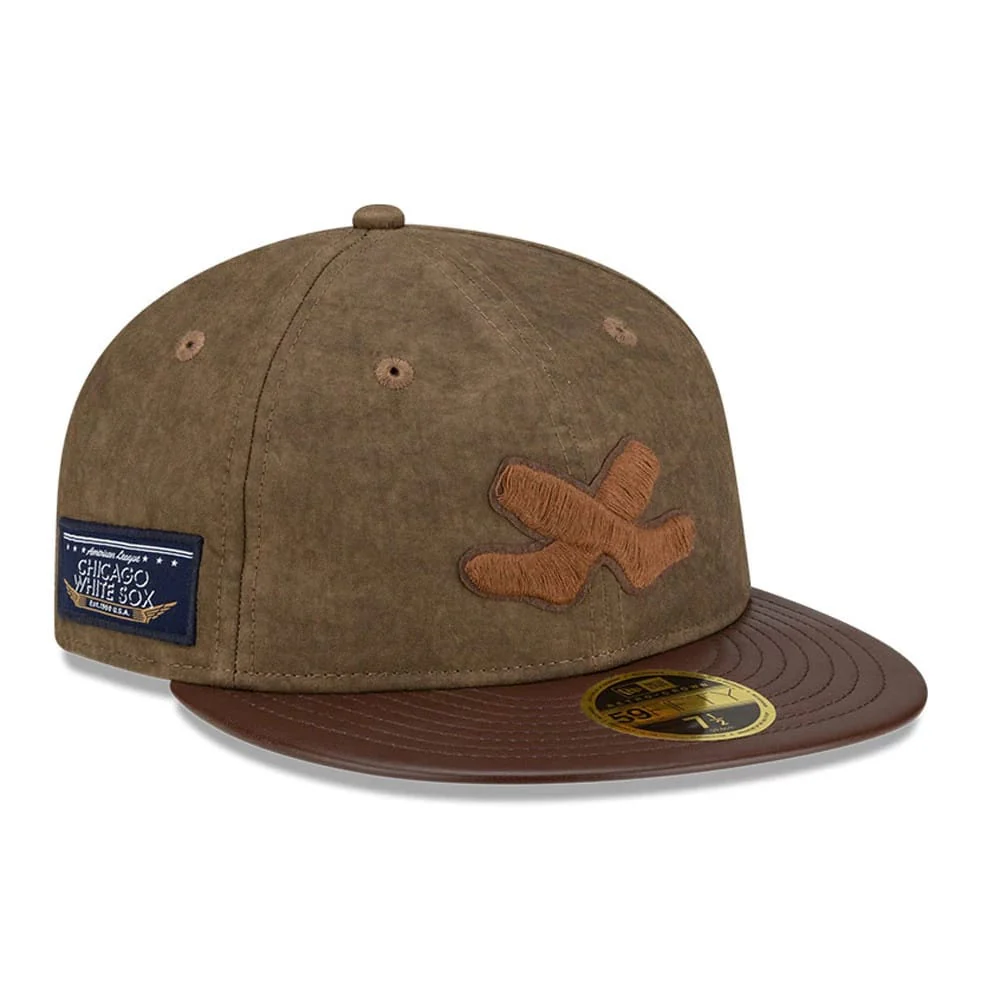 Chicago White Sox MLB Open Brown Retro Crown 59FIFTY Fitted Cap