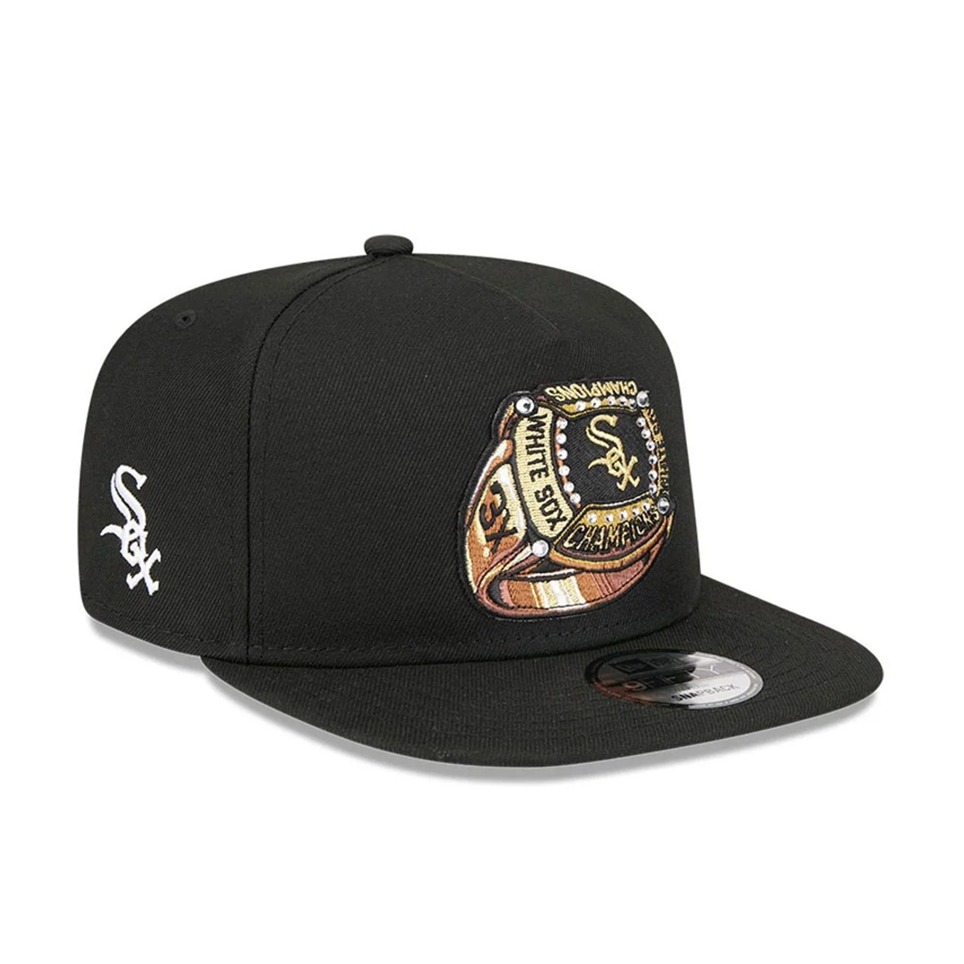 Chicago White Sox MLB Ring Black 9FIFTY A-Frame Snapback Adjustable Cap