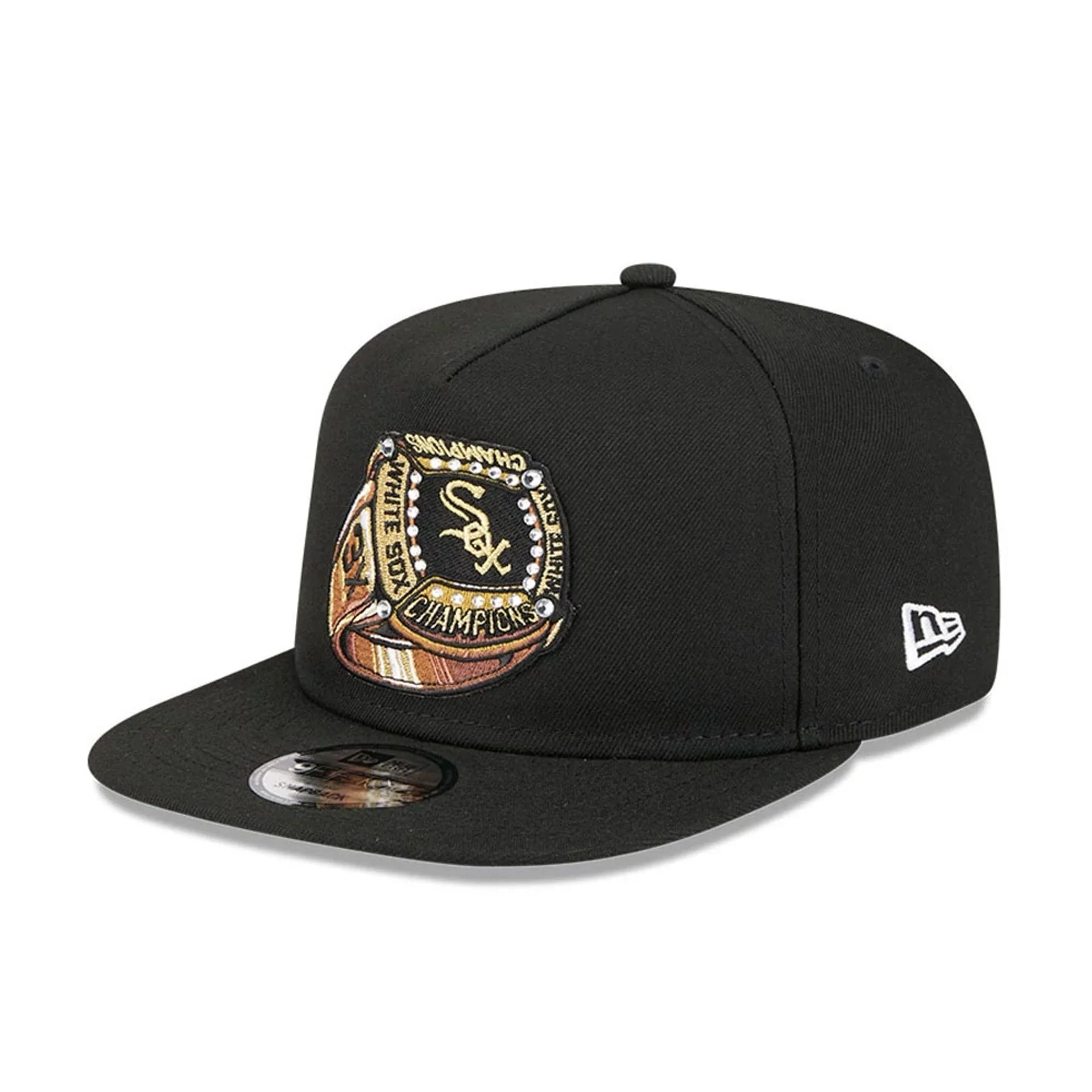 Chicago White Sox MLB Ring Black 9FIFTY A-Frame Snapback Adjustable Cap - Image 4